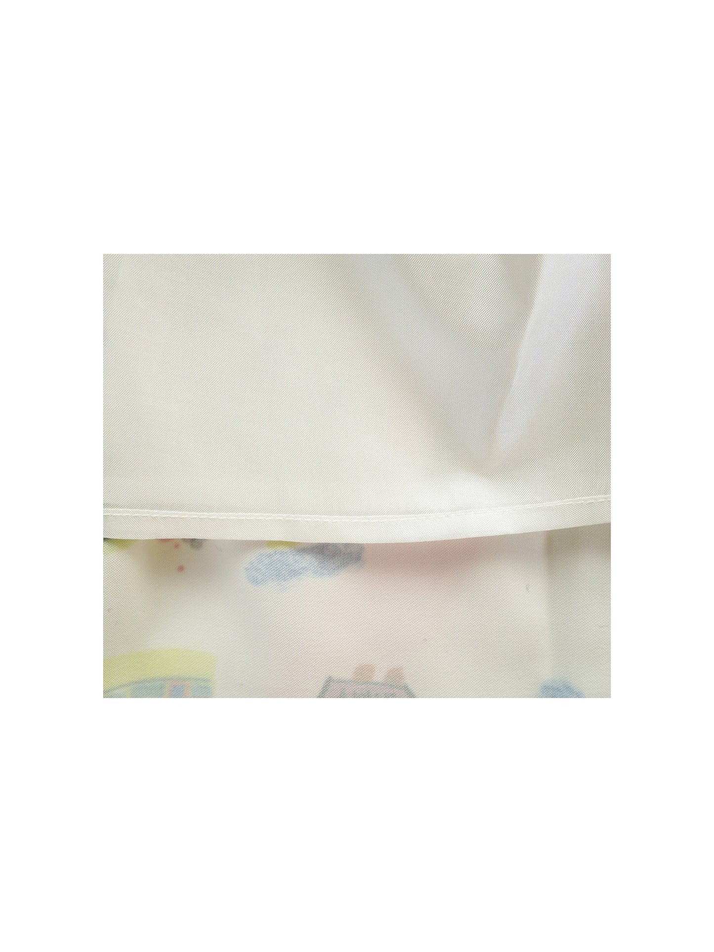 Girls Dress Satin Silk Butterfly City Building View Pink White