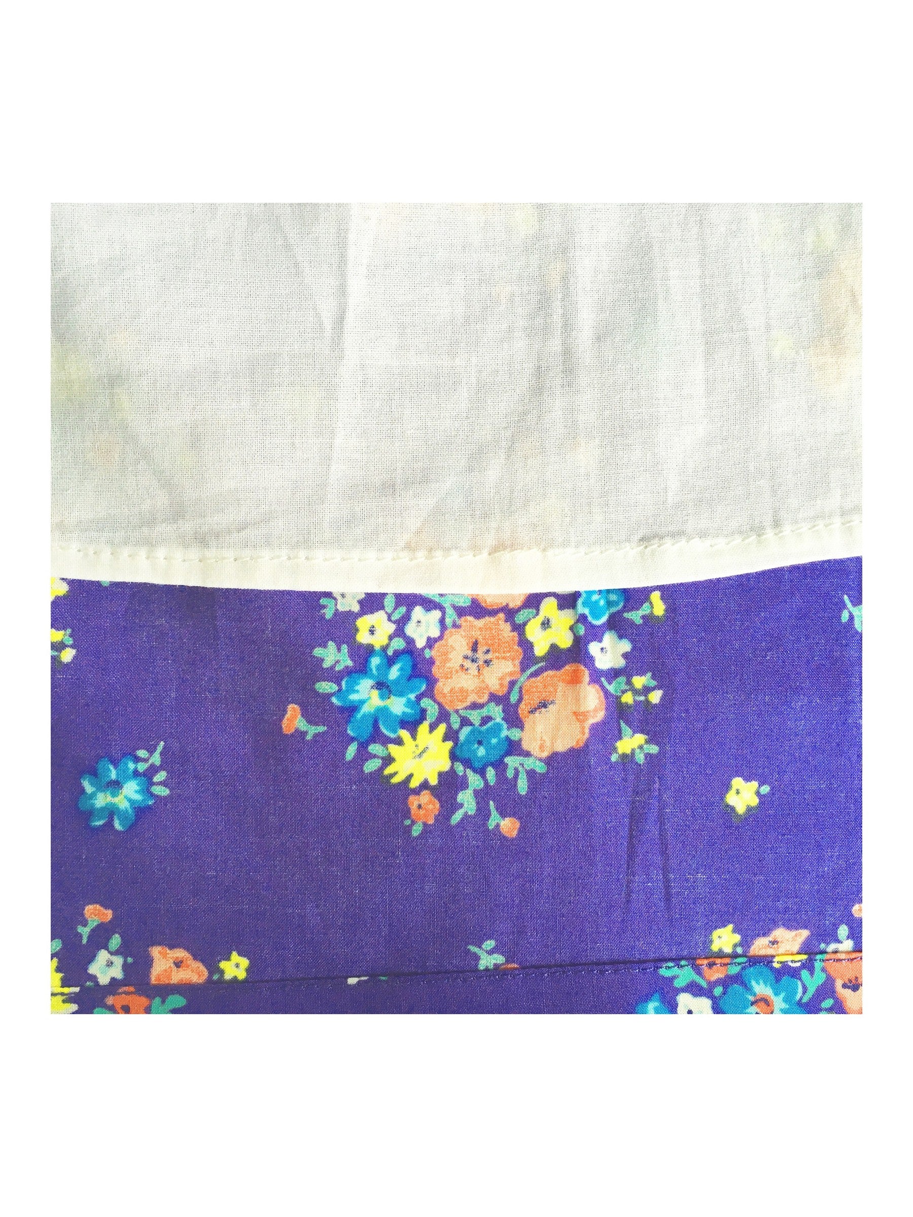Girls Dress Purple Flower 3/4 Sleeve Princess Party Dress Purple