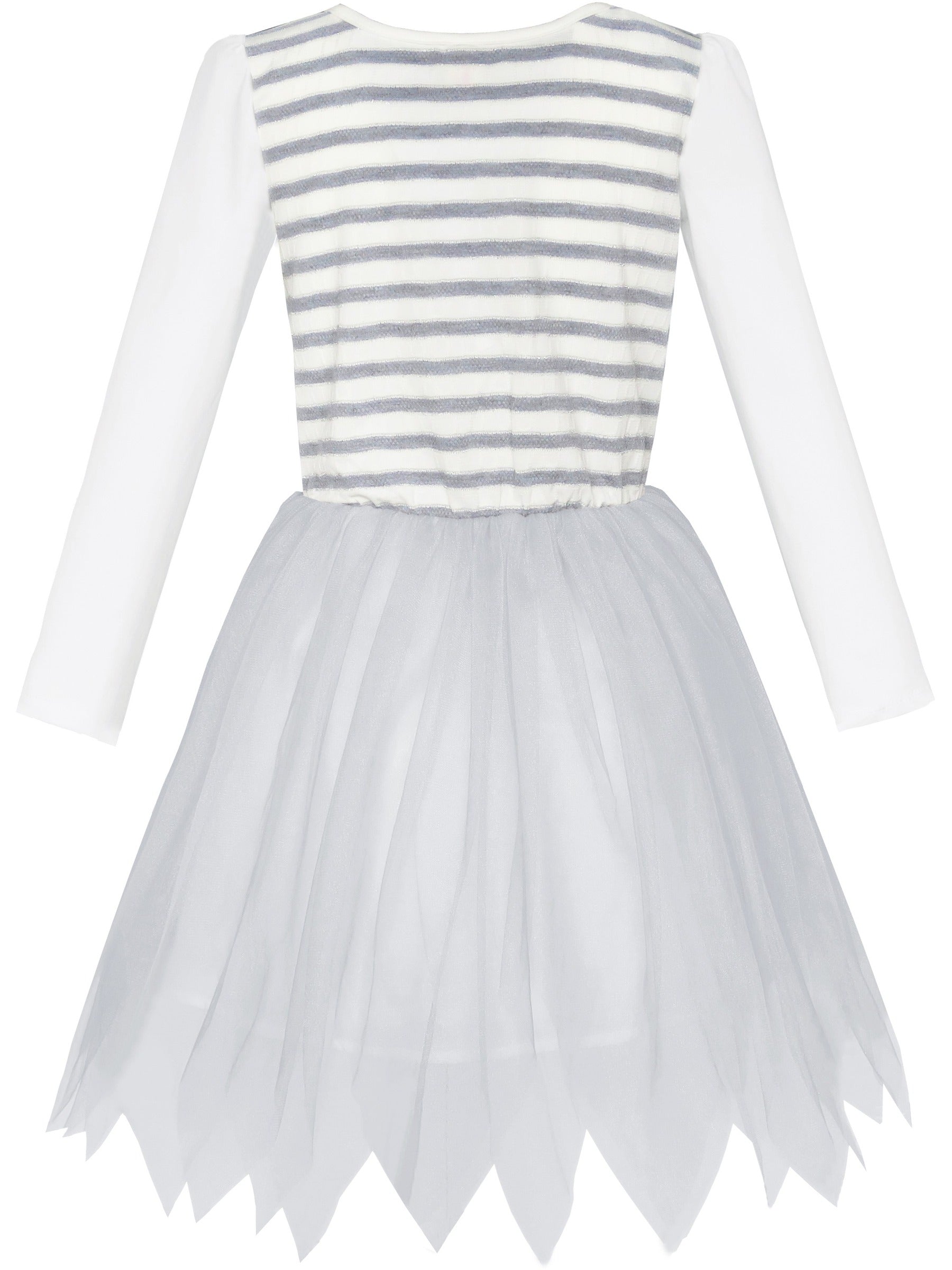 Girls Dress Sleeveless Sling Flower Party Gray