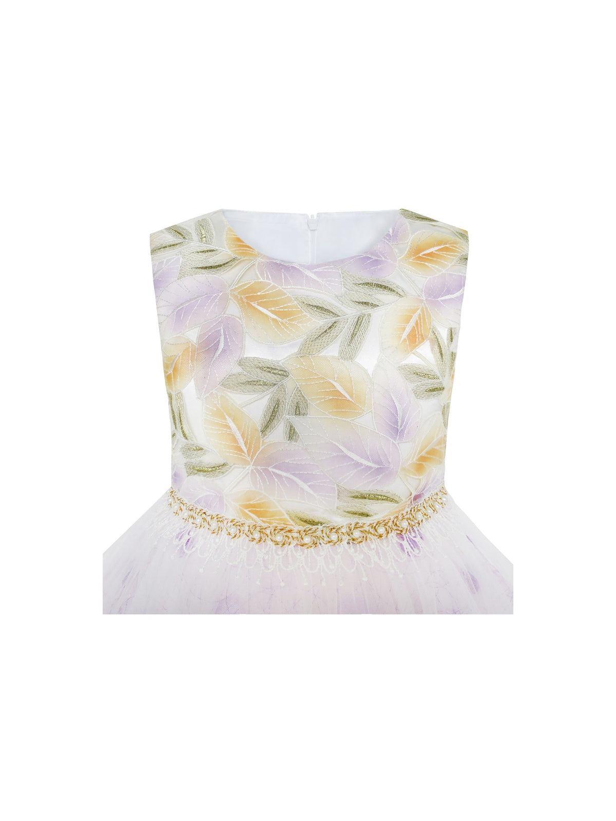 Girls Dress Champagne Multi-layers Wedding Pageant Kids Clothes - Purple