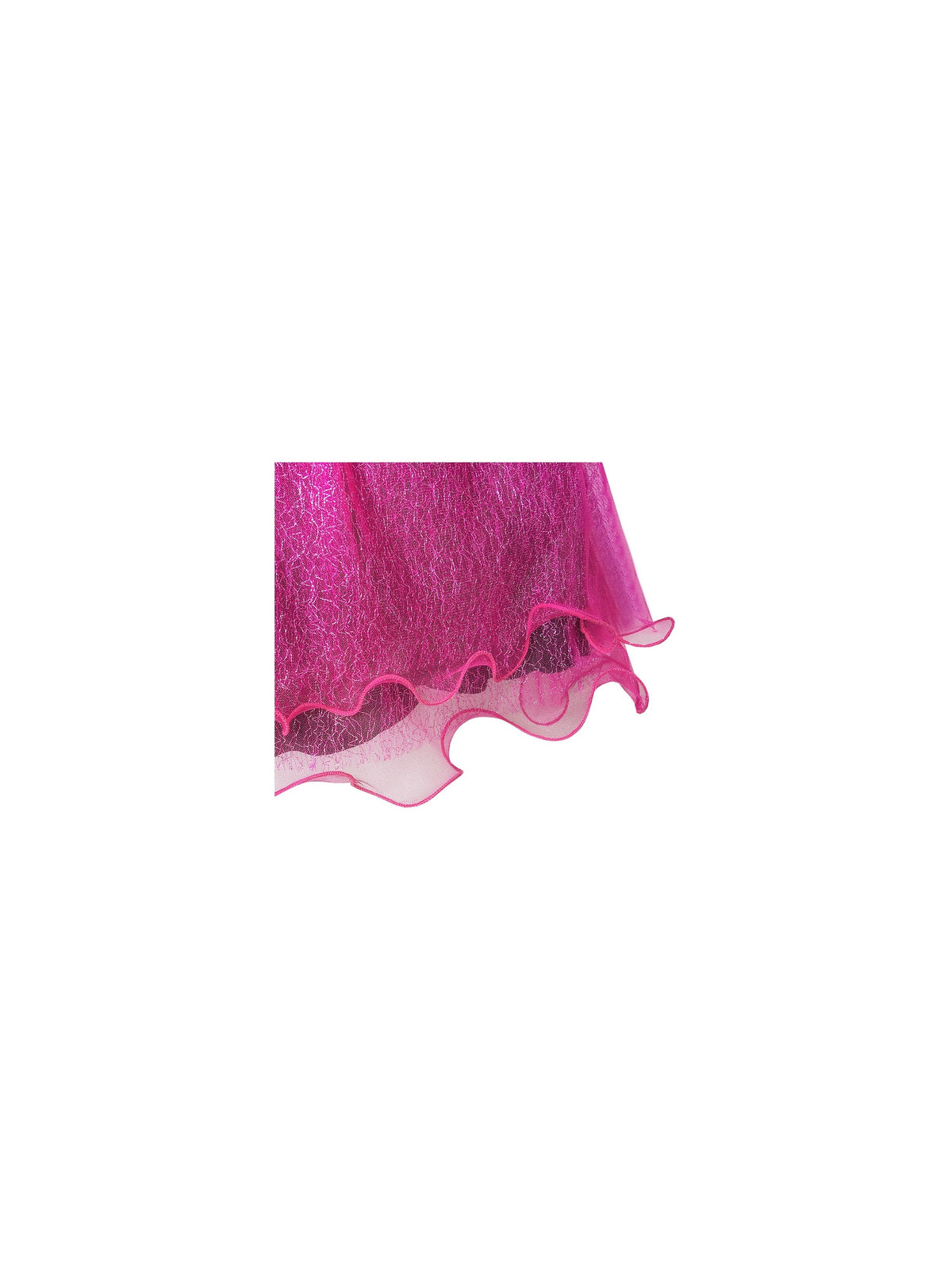 Flower Girl Dress Sparkling Pearl Belt Shrimp Pink Wedding Bridesmaid - Magenta Color