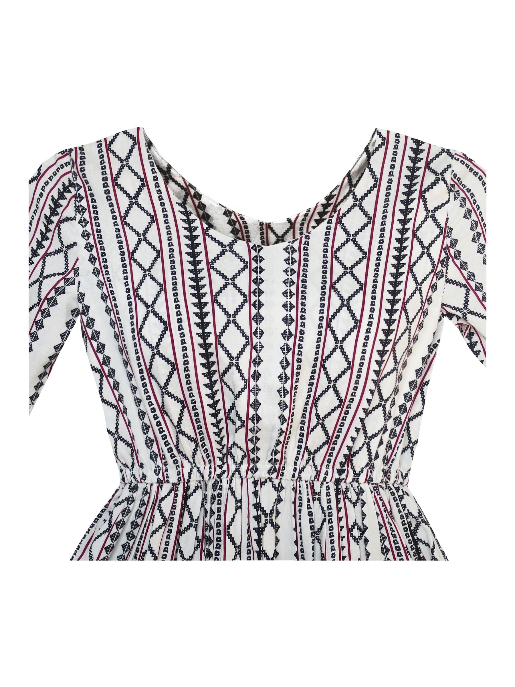 Girls Dress Casual Geometric Sundress holiday Summer Beach Multi-Color