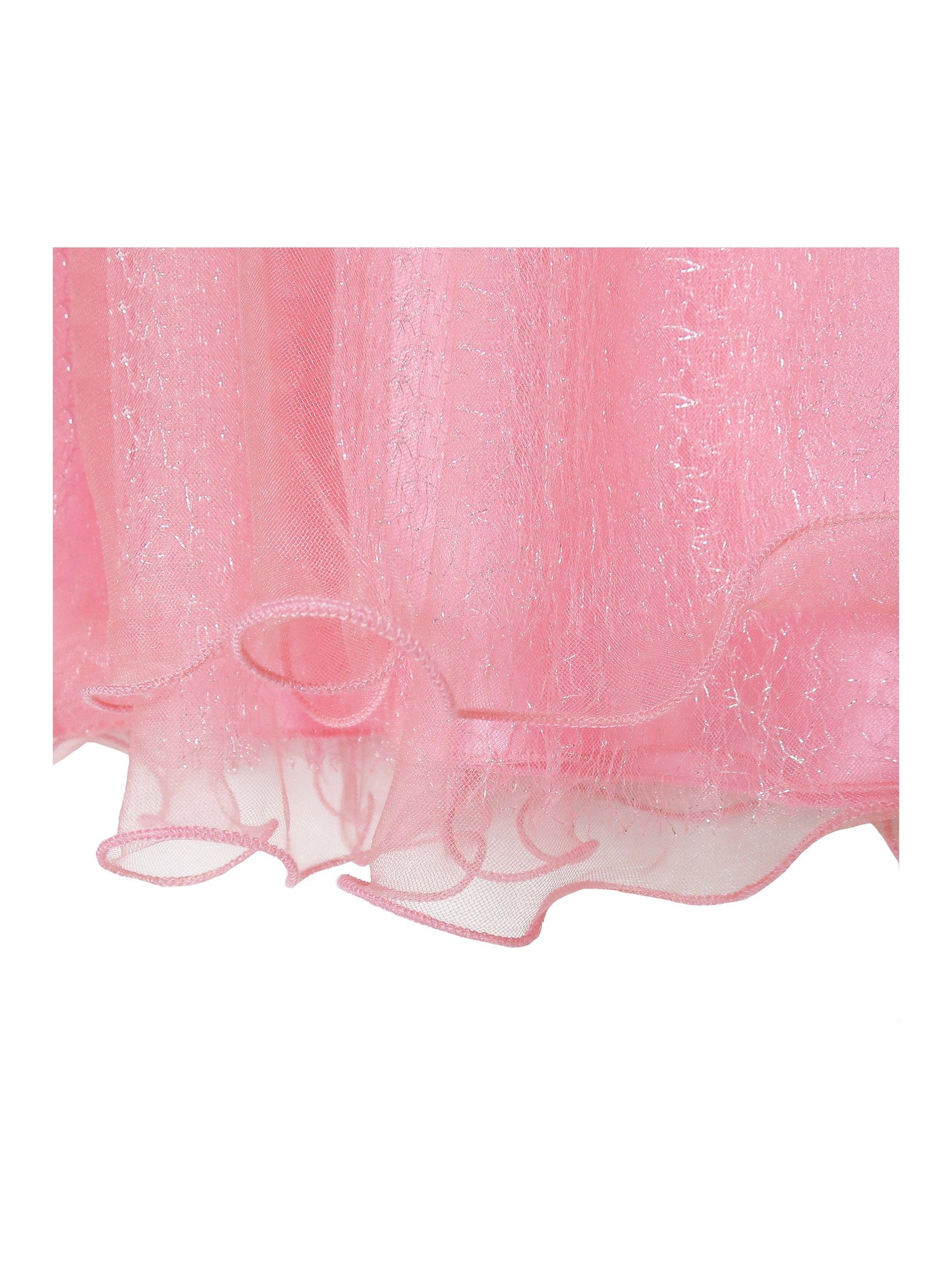 Baby Girls Dress Sparkling Lace Sequin Pageant Wedding Birthday Pink