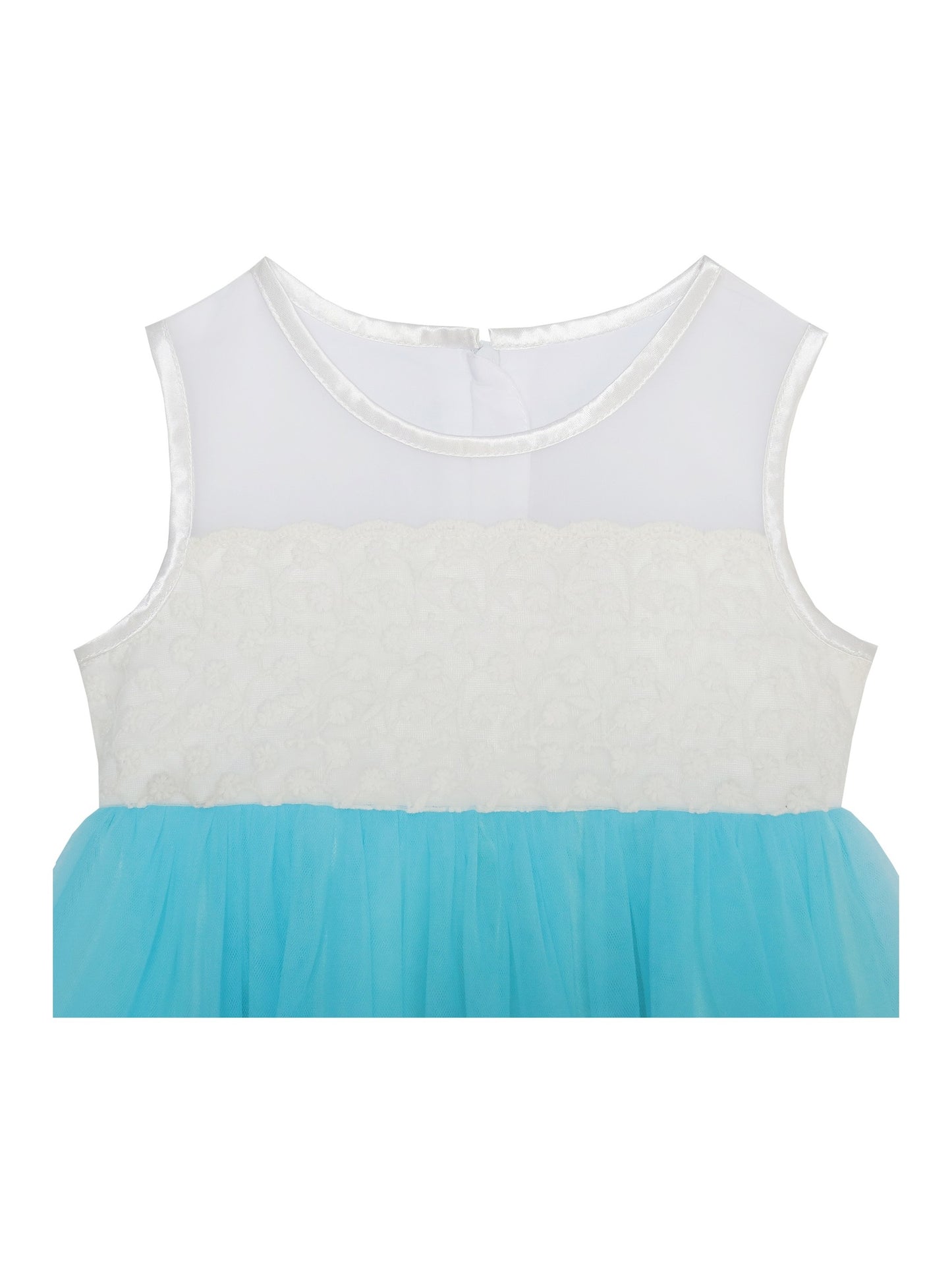 Baby Girls Dress Sparkling Lace Sequin Pageant Wedding Birthday Blue