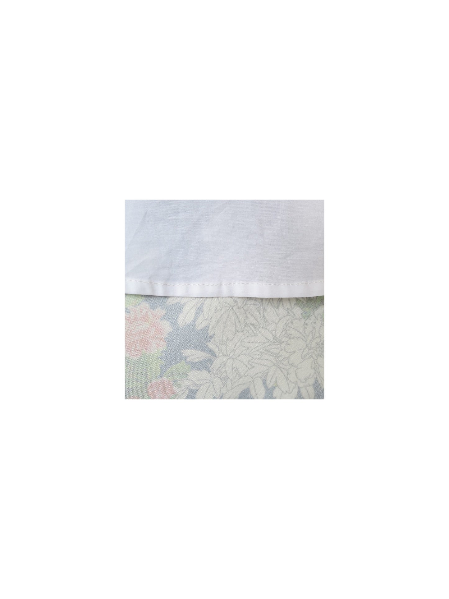 Girls Dress Flower Garden Print Elegant Chinese Style Blue