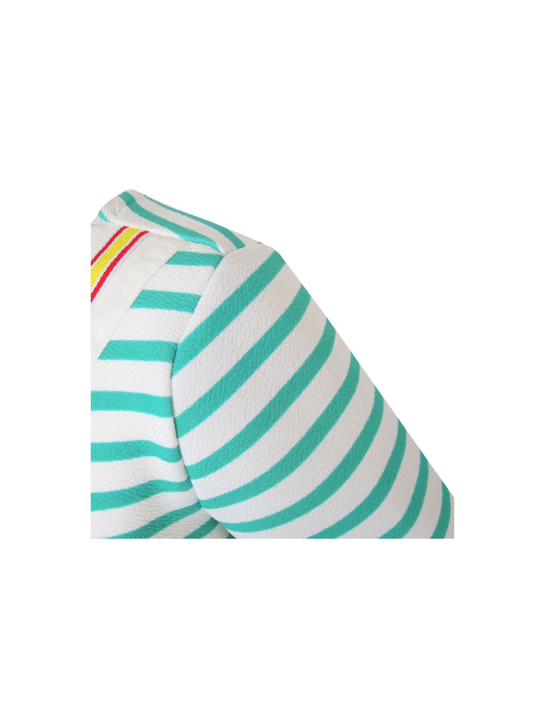 Girls Dress Striped School Uniform Bow Tie Jumper Green