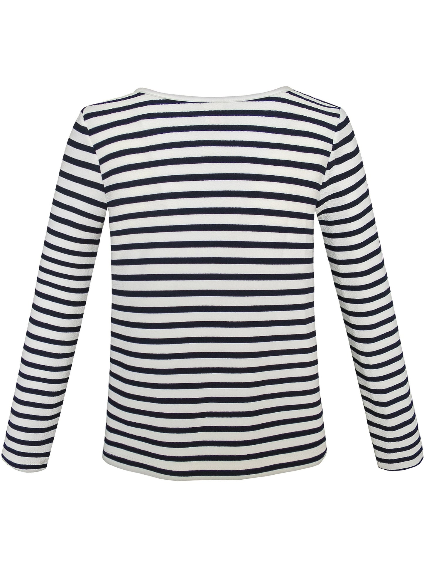 Girls T-shirt Striped School Uniform Black