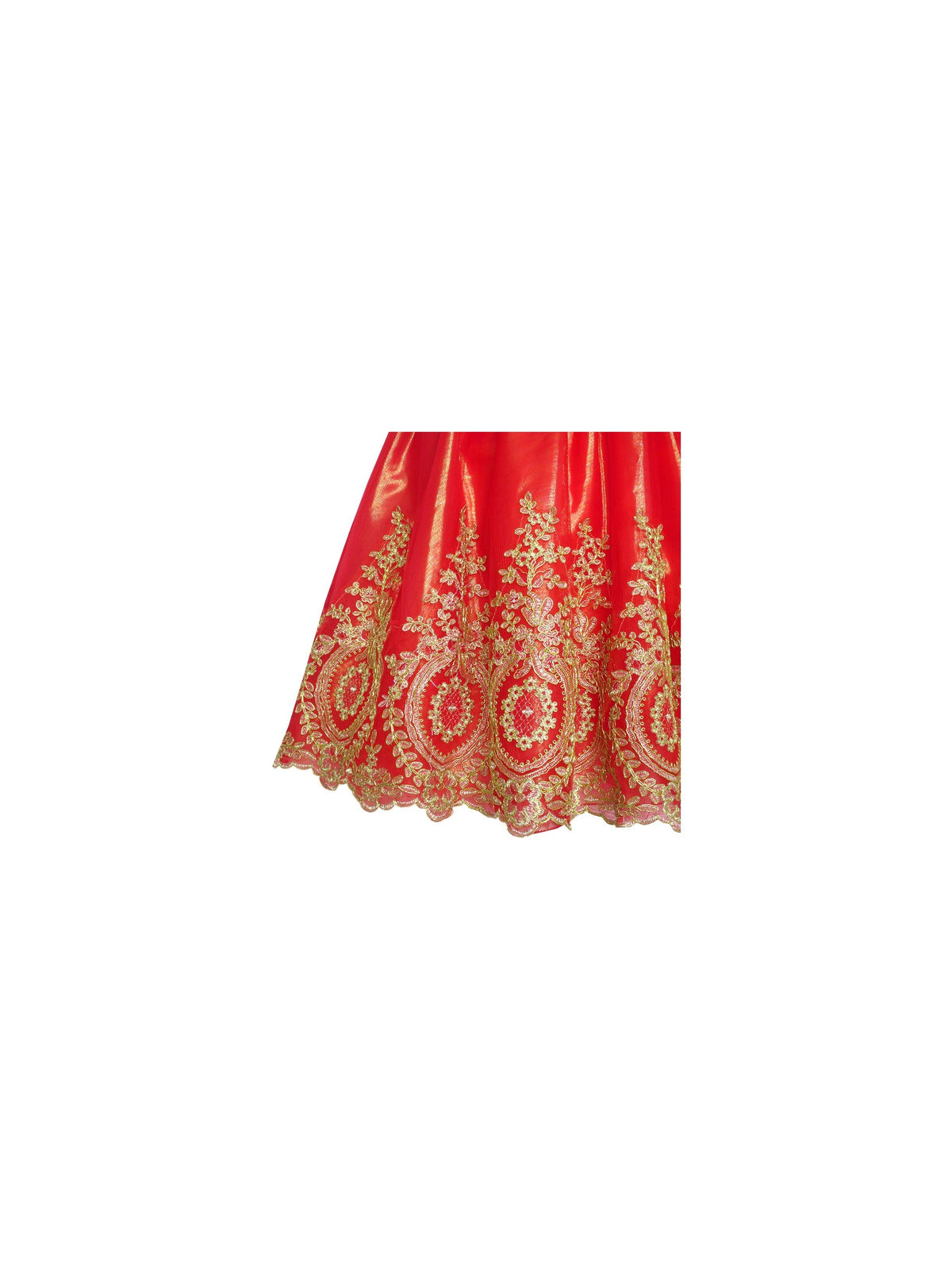 Girls Dress Pink Princess Costume Cinderella Fancy Birthday Ball - Red