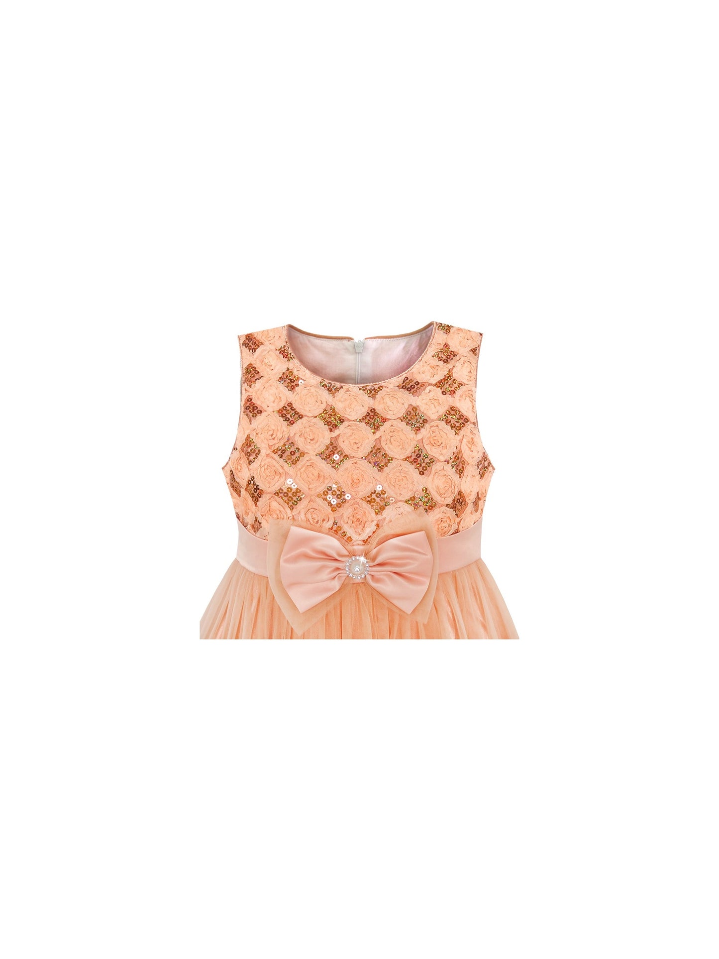 Girls Dress Pink Rose Pageant Tulle Wedding Kids Boutique Orange