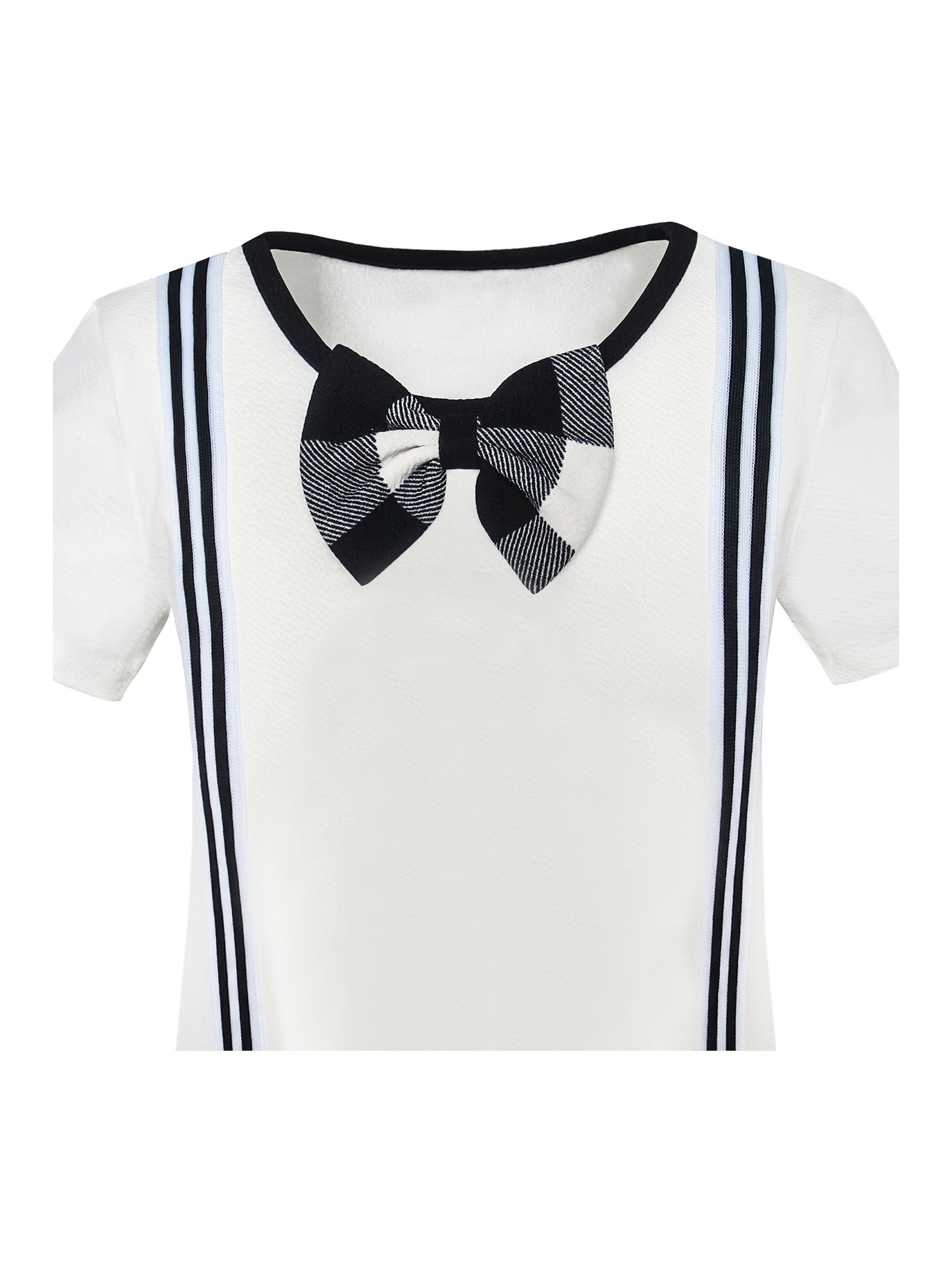 Girls Dress School Uniform Red White Check Suspender Skirt Black