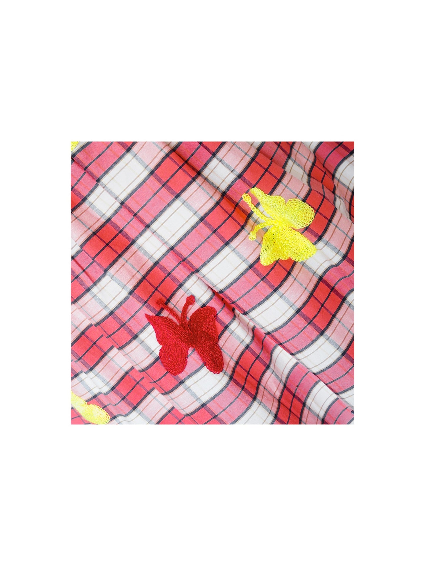Girls Dress Butterfly Print Bow Tie Princess School Children Clothing Multi-Color