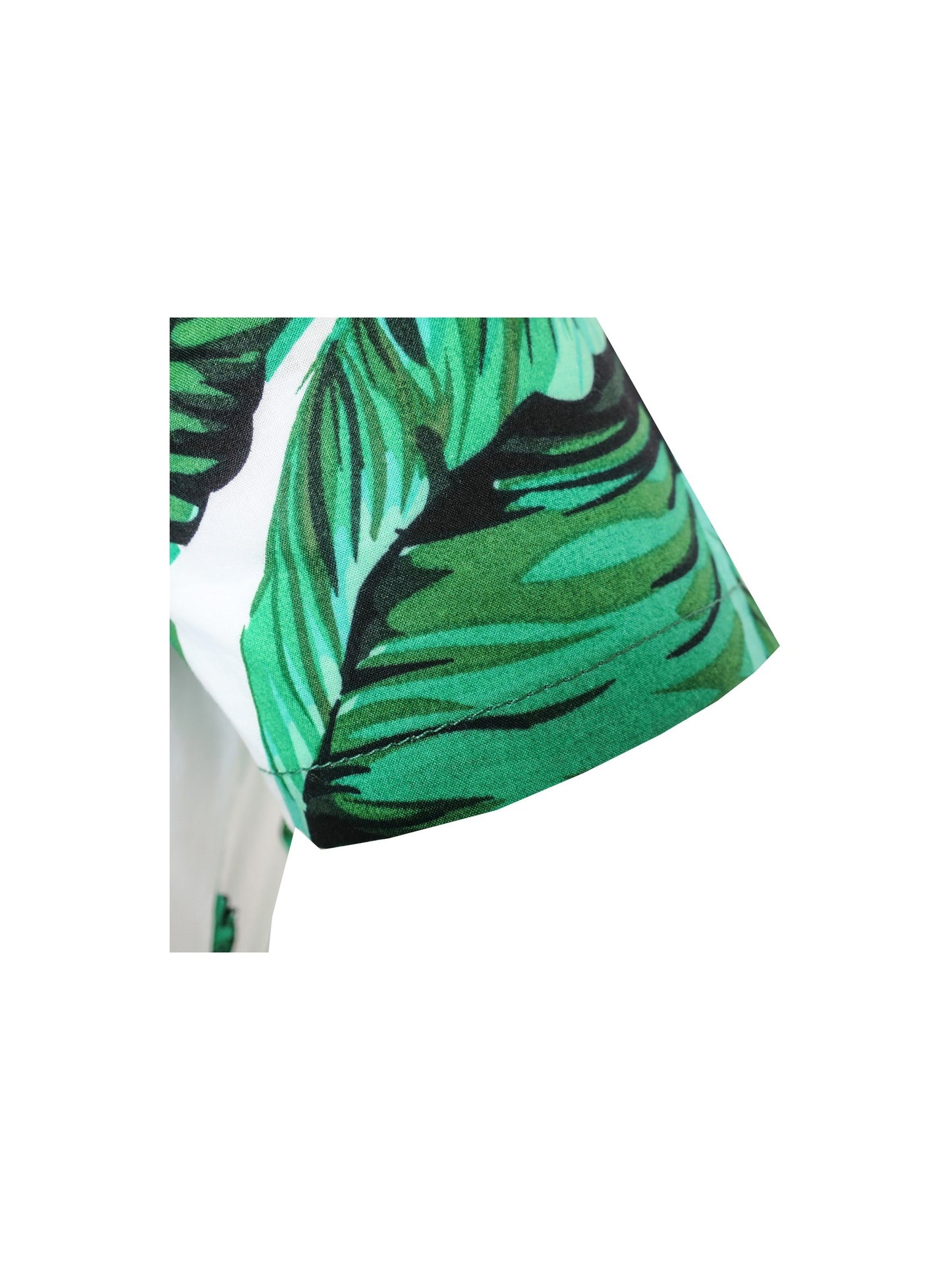 Girls Dress Green Leaf Print Pineapple Dragonfly Sundress Green