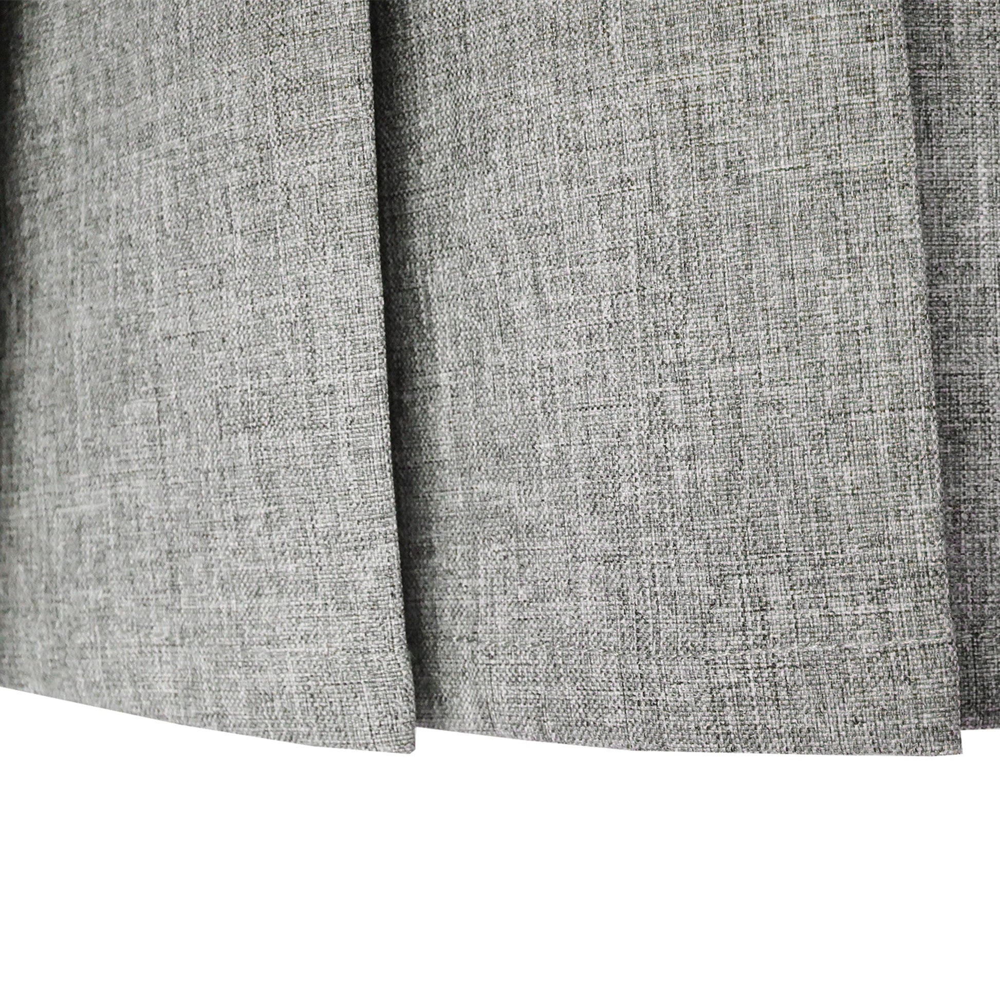 Girls Dress Gray School Uniform Pleated Skirt Dress Gray