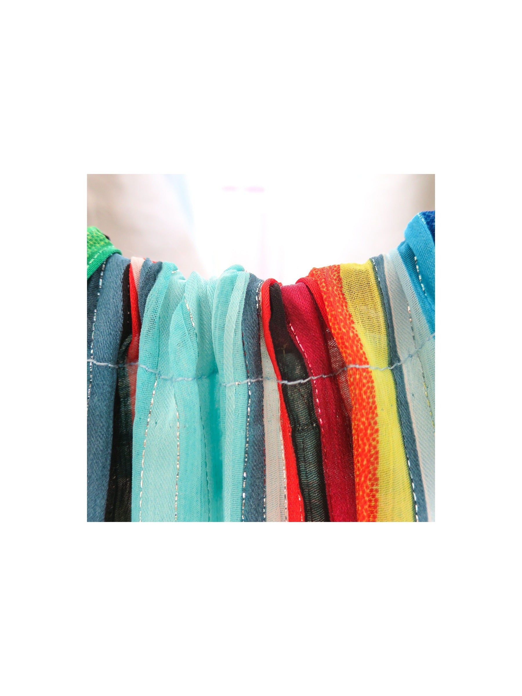 Girls Dress Halter Asymmetric Flower Checkered Orange Multi-Color