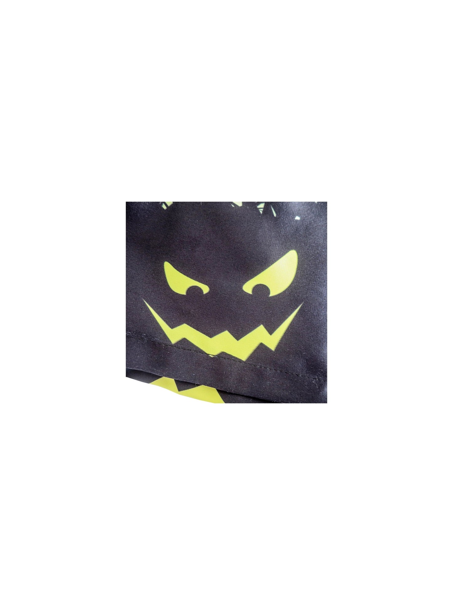 Girls Dress Halloween Witch Bat Pumpkin Costume Purple Dress Yellow