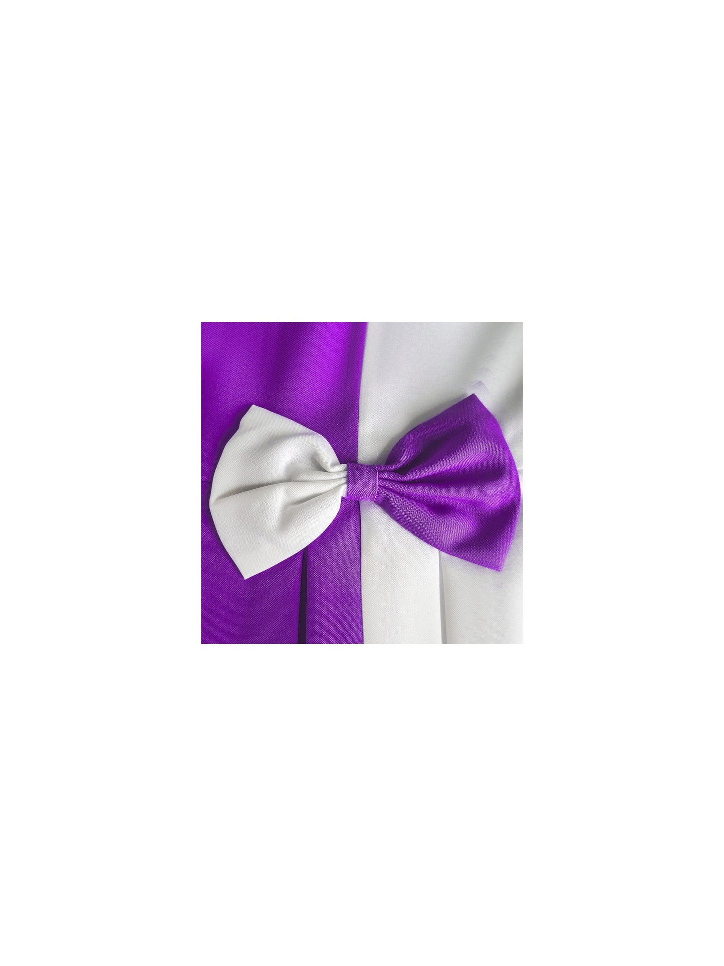 Girls Dress Color Block Contrast Bow Tie Everyday Party Purple