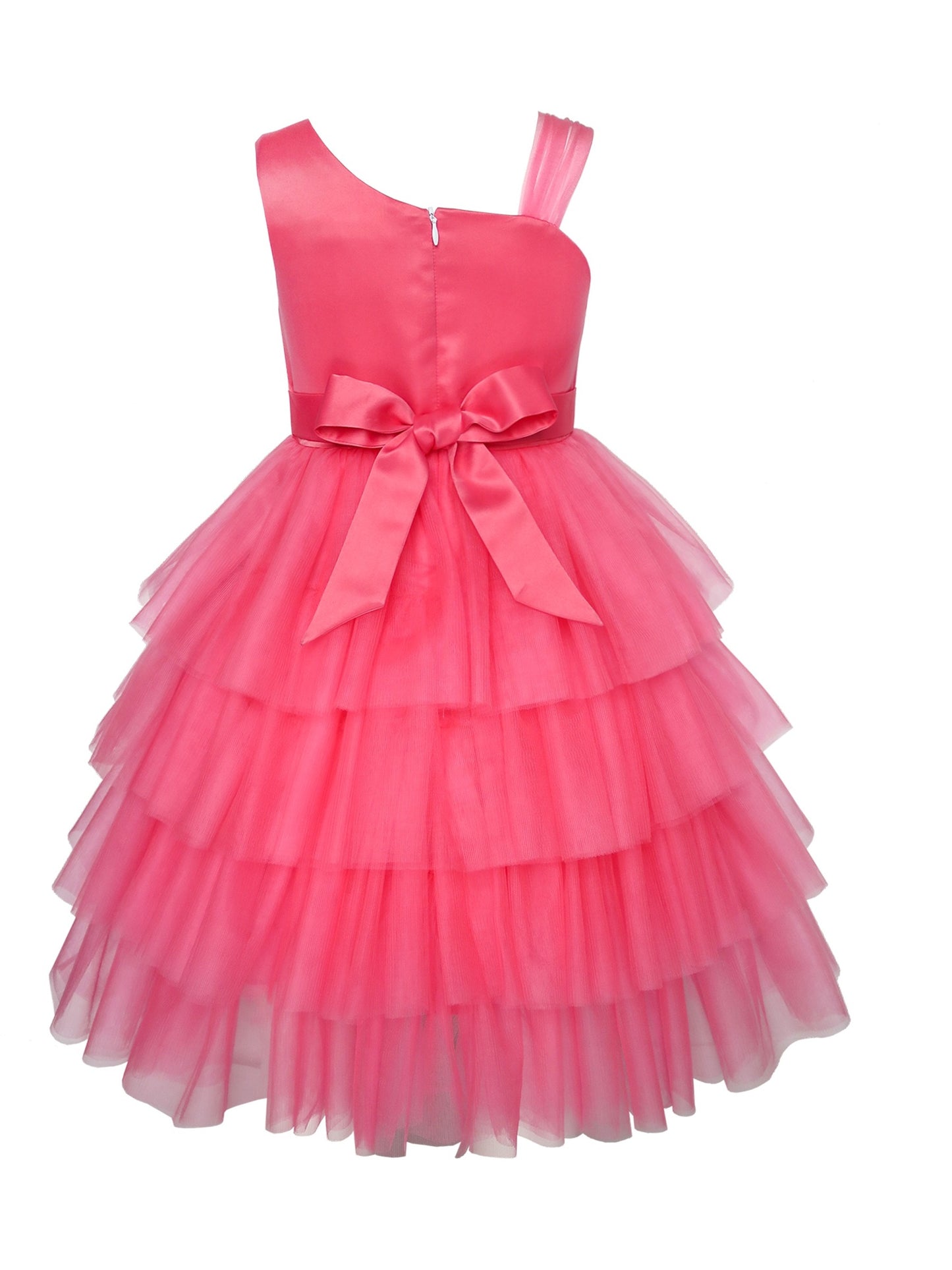 Girls Dress Purple Shoulder Fashion Rose Wedding Pageant Kids Boutique Red