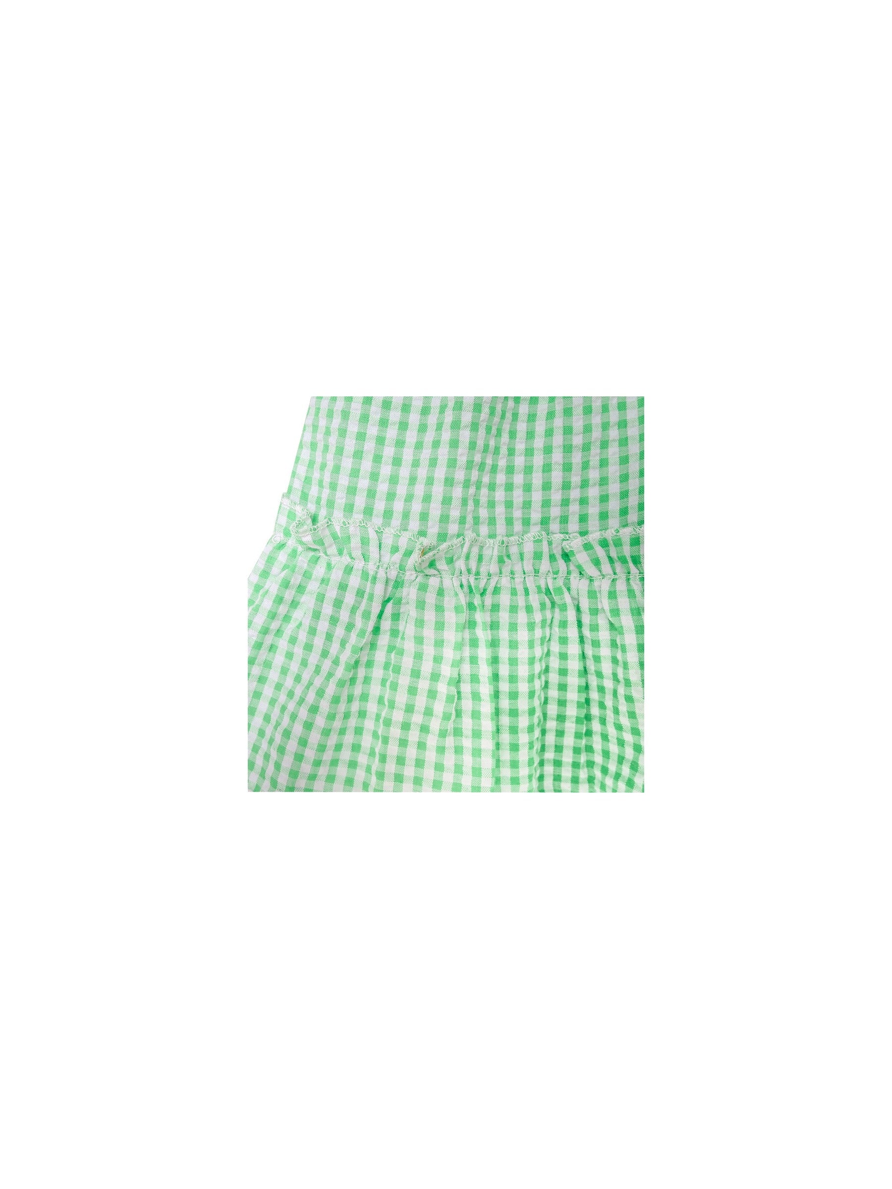 Girls Dress Green Tank Smocked Ruffle Skirt Sundress Green