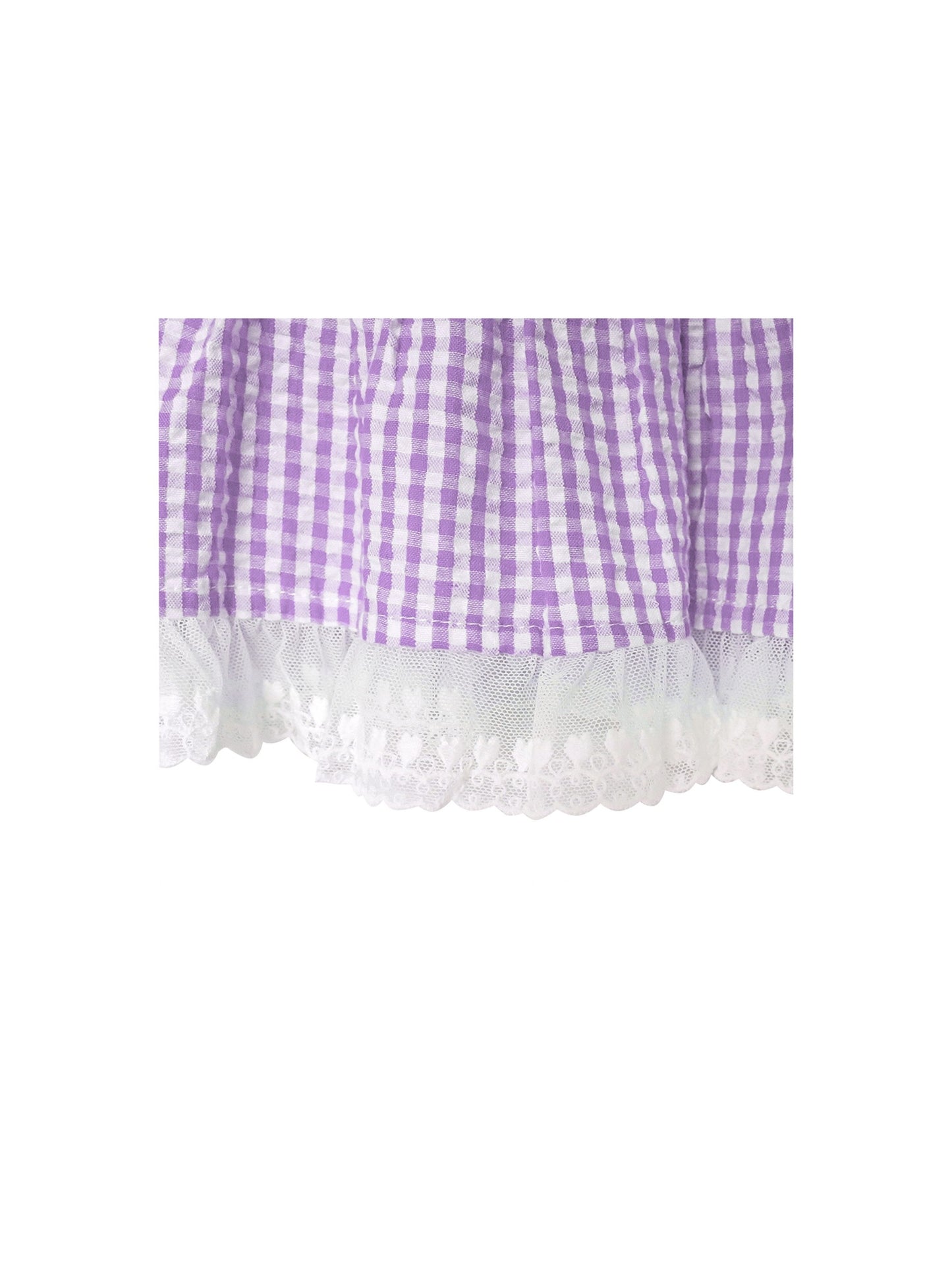 Girls Dress Green Tank Smocked Ruffle Skirt Sundress Purple