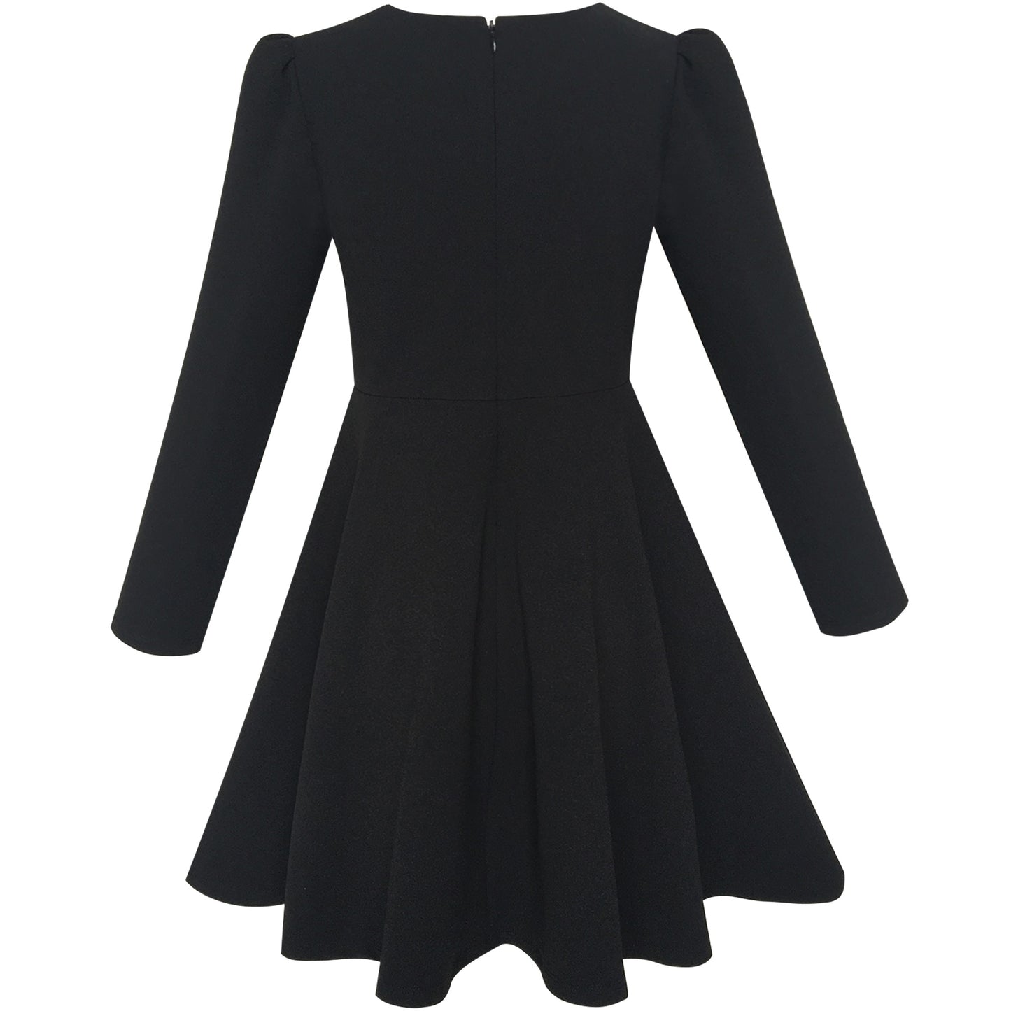 Girls Dress 2-in-1 School Uniform Checkered Plaid Suspender Skirt Black