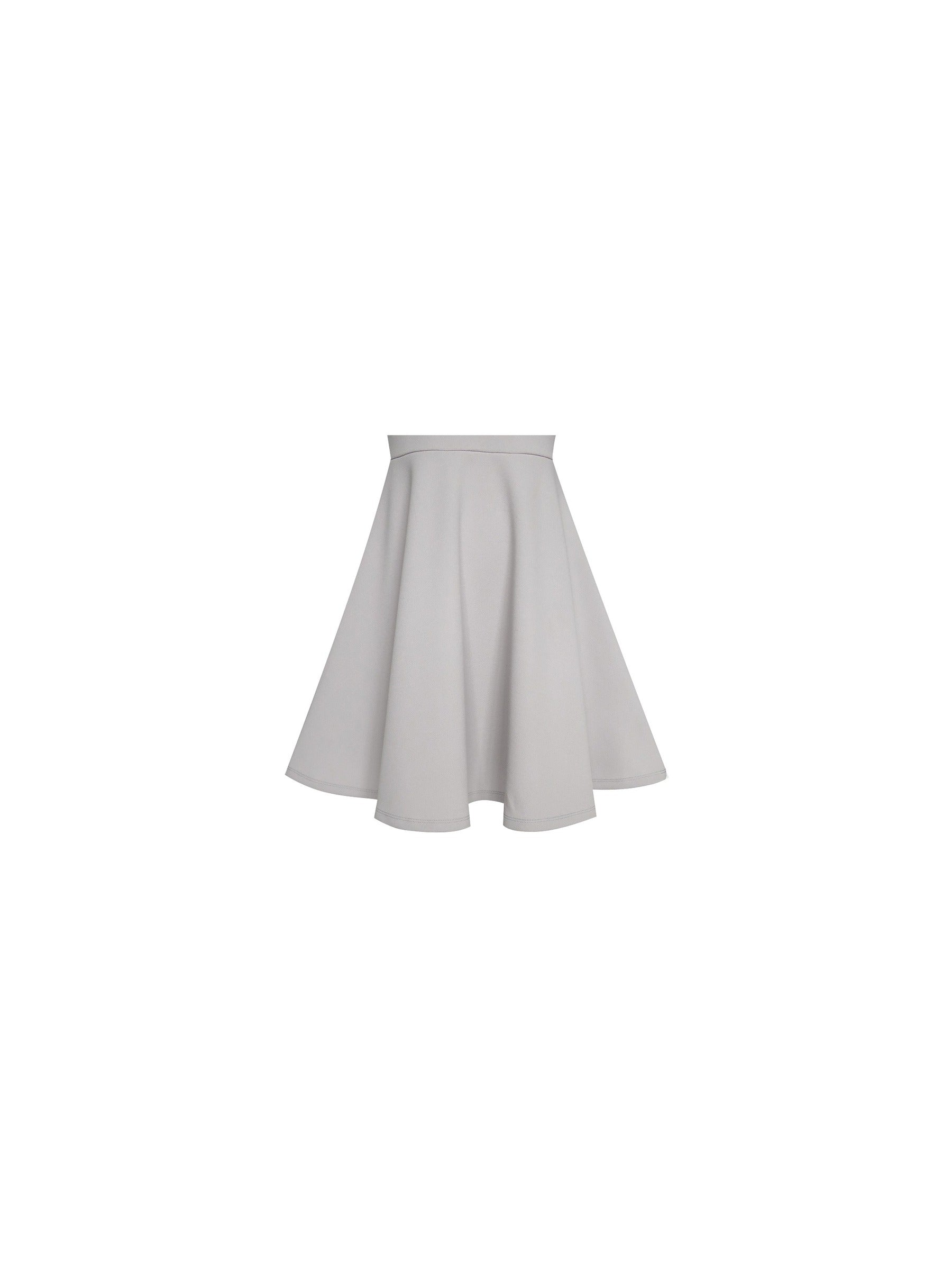 Girls Dress 2-in-1 School Uniform Checkered Plaid Suspender Skirt Gray
