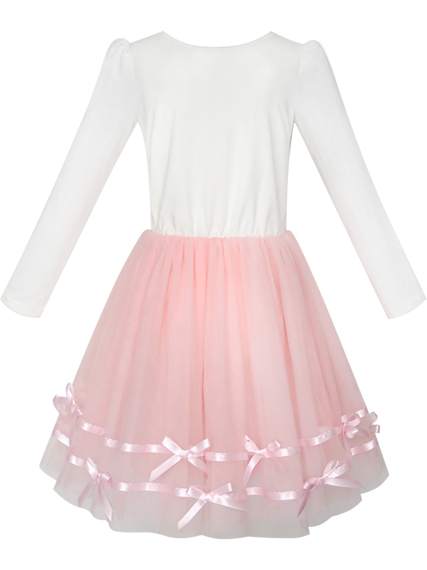 Girls Dress Sleeveless Sling Flower Party White
