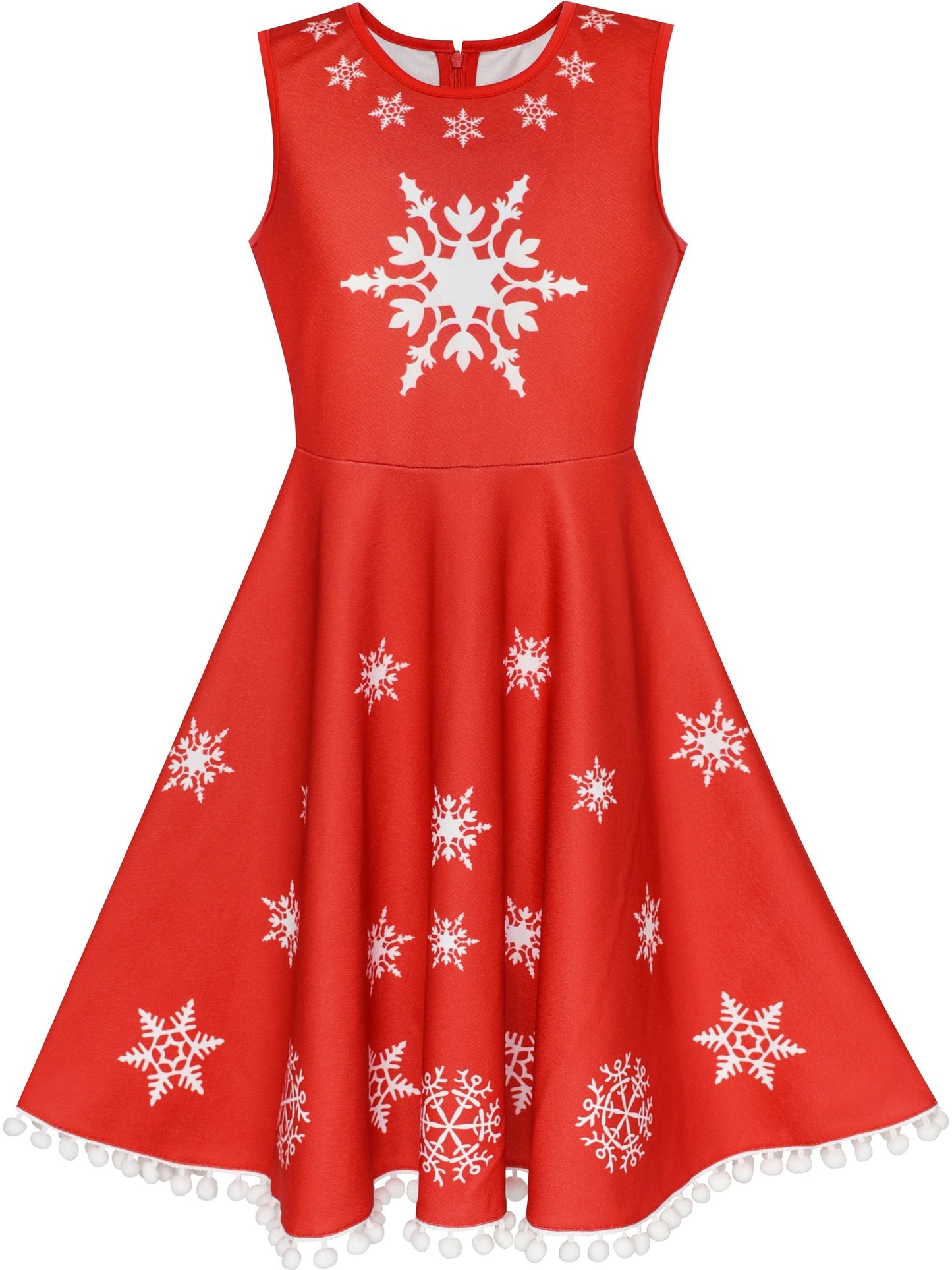 Girls Dress Red Cape Cloak Christmas New Year Holiday Party Red
