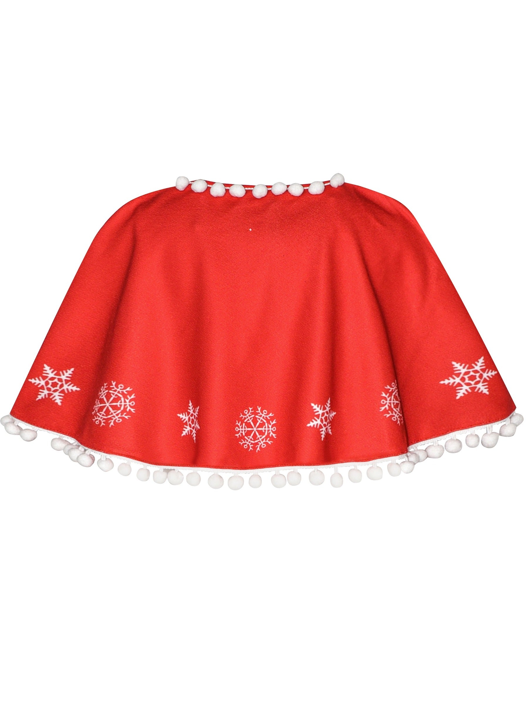 Girls Dress Red Cape Cloak Christmas New Year Holiday Party Red