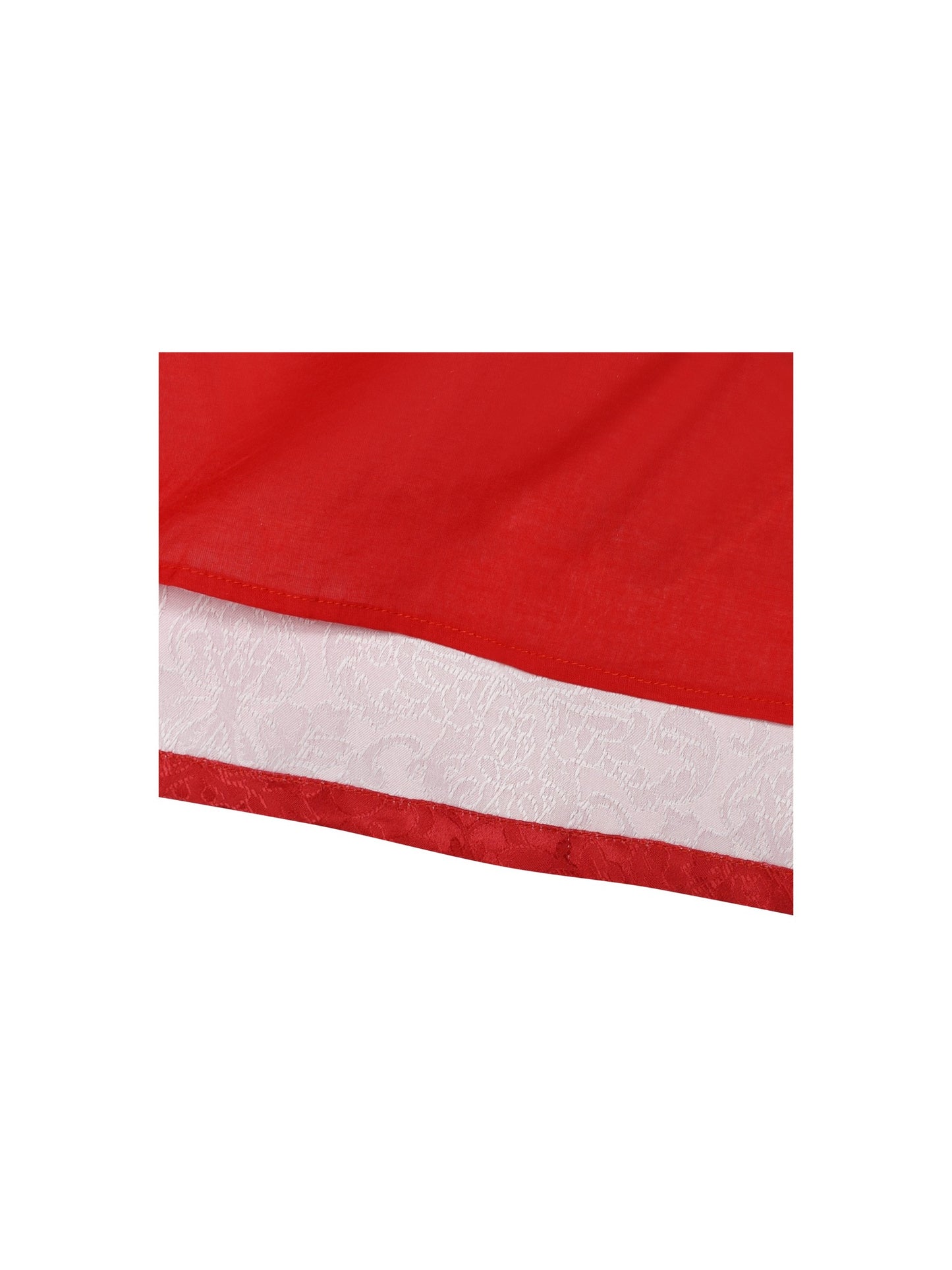 Girls Dress A-line Christmas Santa Xmas Snow New Year Holiday Party Red