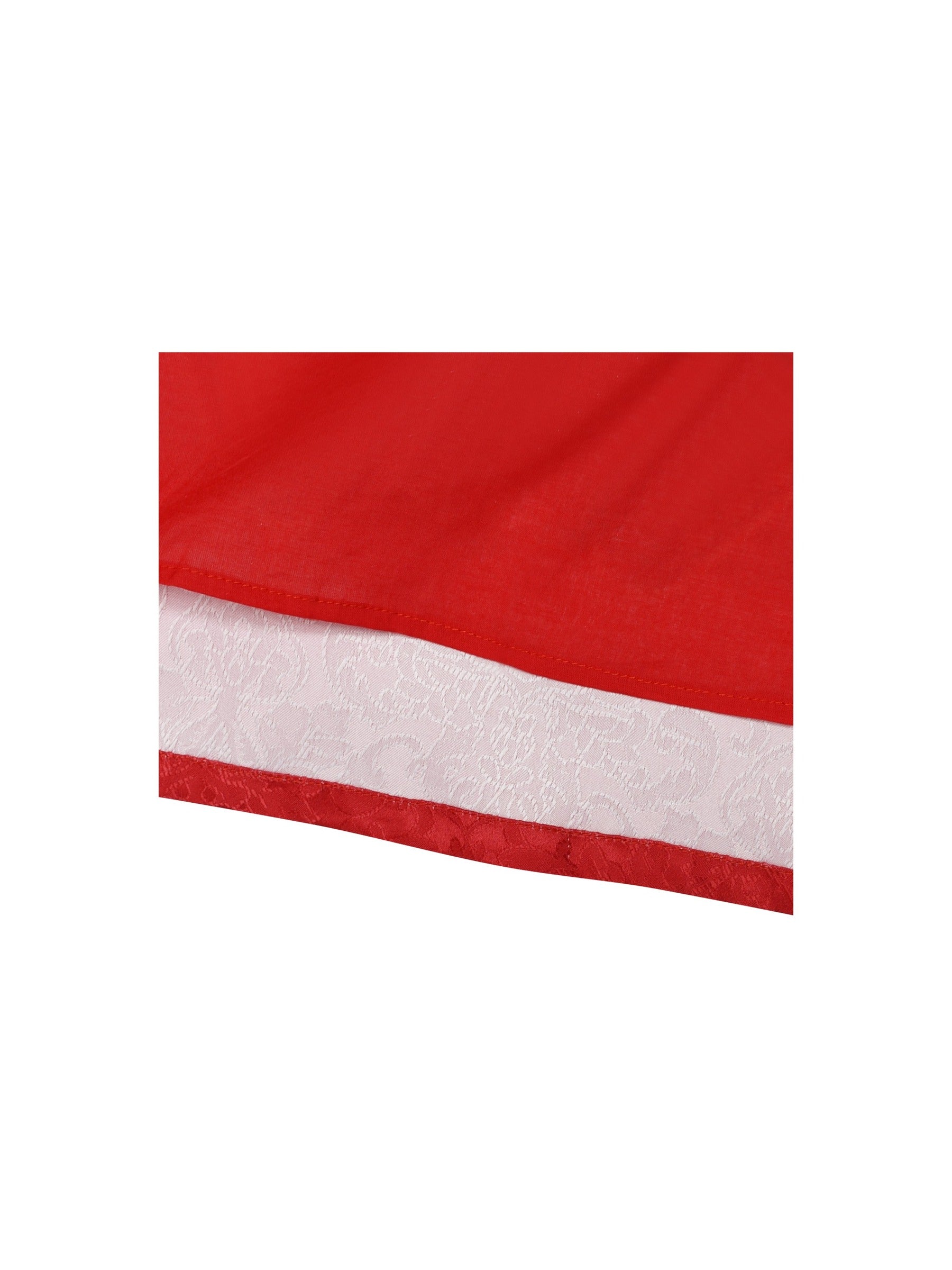 Girls Dress A-line Christmas Santa Xmas Snow New Year Holiday Party Red