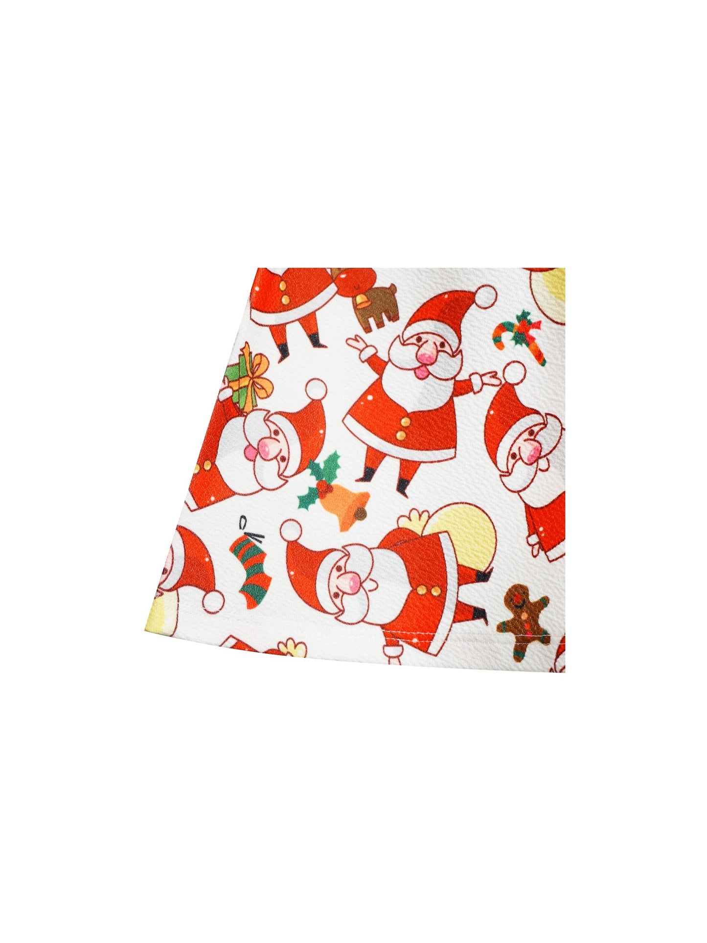 Girls Dress Christmas Santa Xmas Tree Jingle Bell Multi-Color