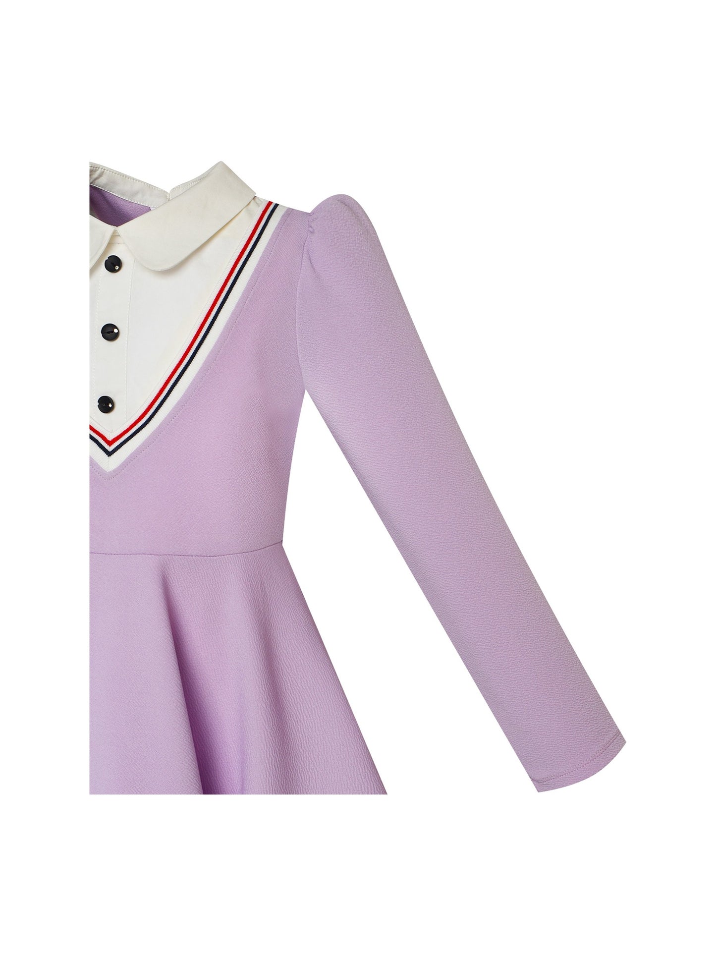 Girls Dress 2-in-1 School Uniform Checkered Plaid Suspender Skirt Purple