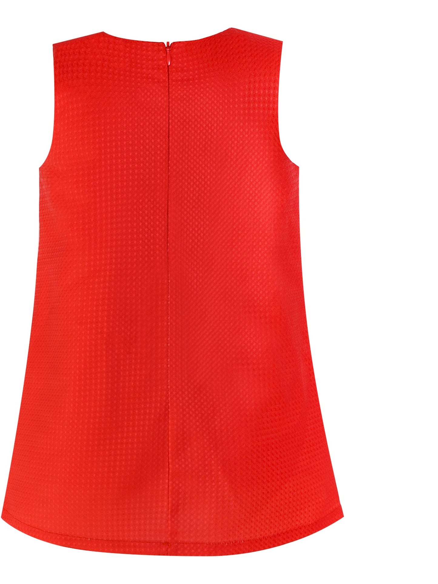Girls Dress A-line Christmas Santa Xmas Snow New Year Holiday Party Red