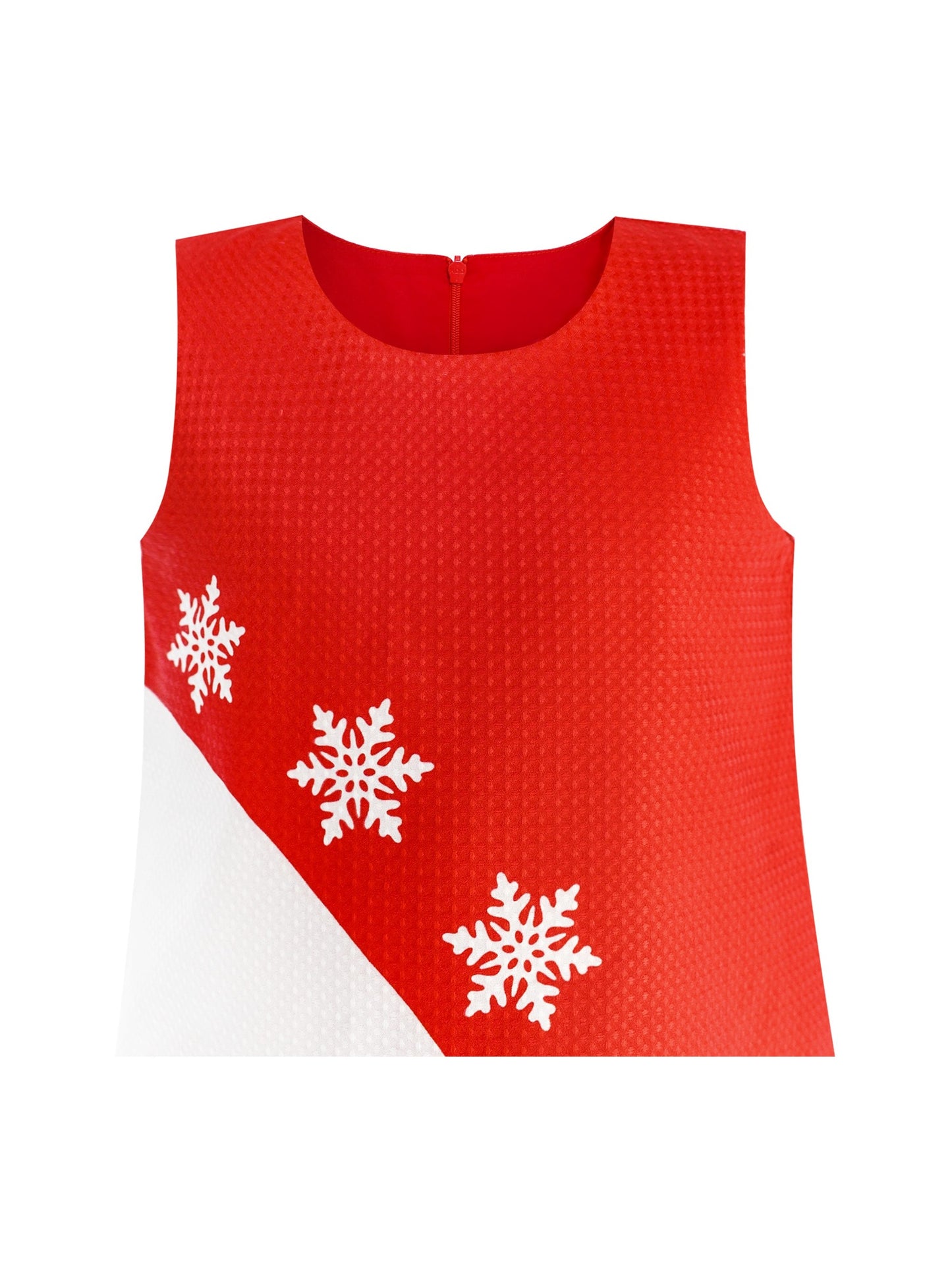 Girls Dress A-line Christmas Santa Xmas Snow New Year Holiday Party Red