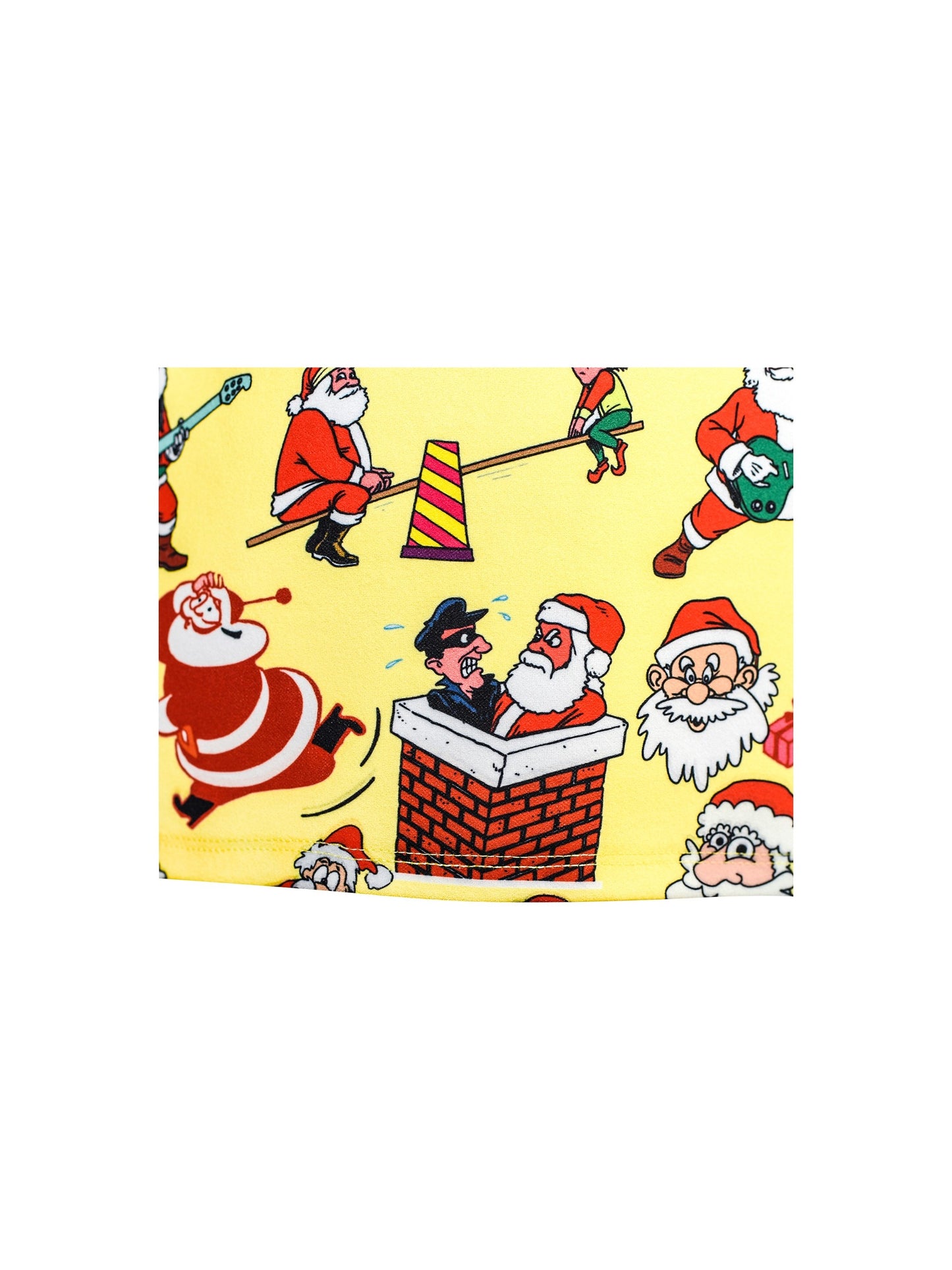 Girls Dress Christmas Santa Xmas Tree Jingle Bell Yellow