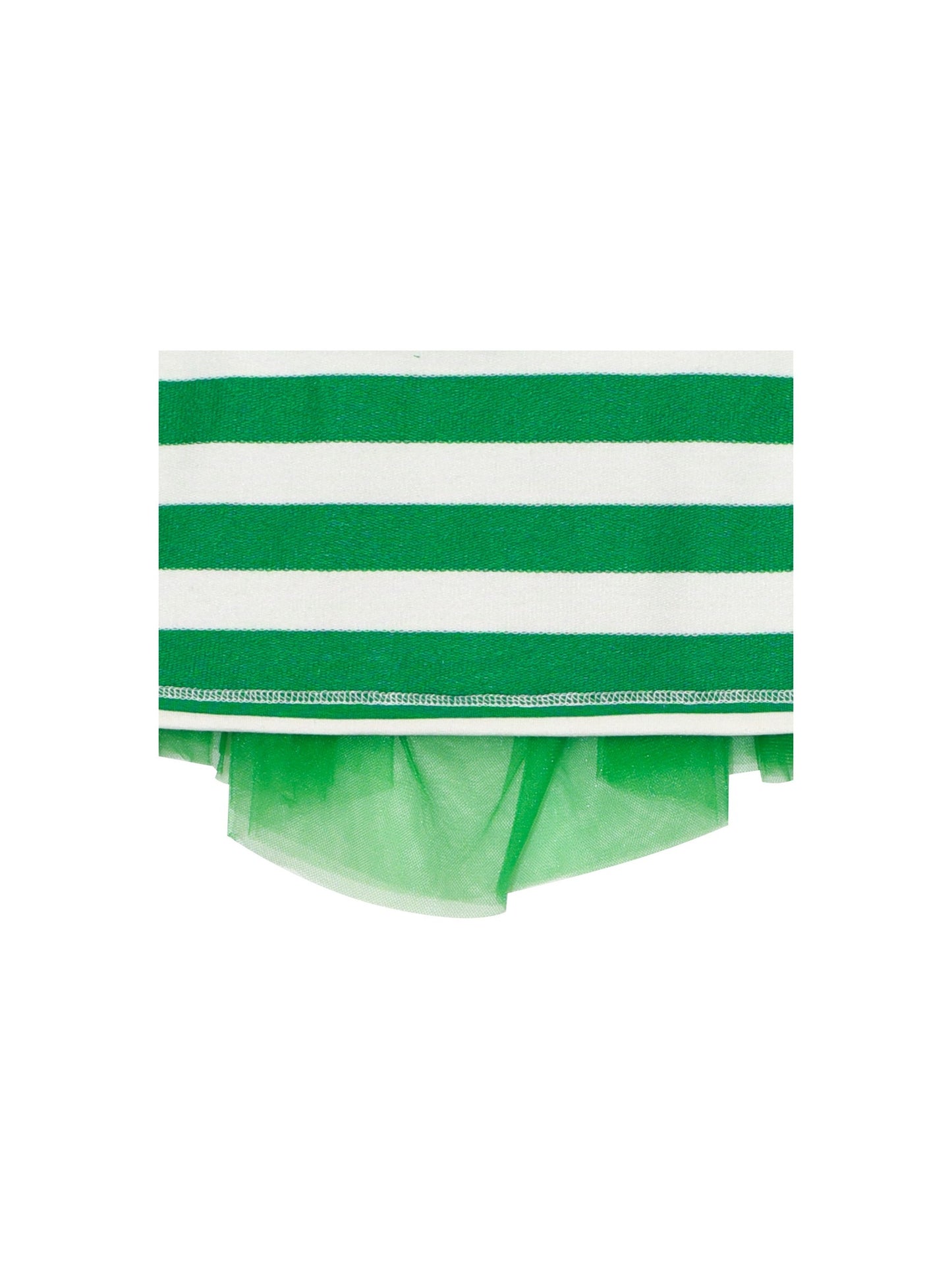 Girls Dress Long Sleeve Cotton Cartoon Sequins Pink Striped Dress Green