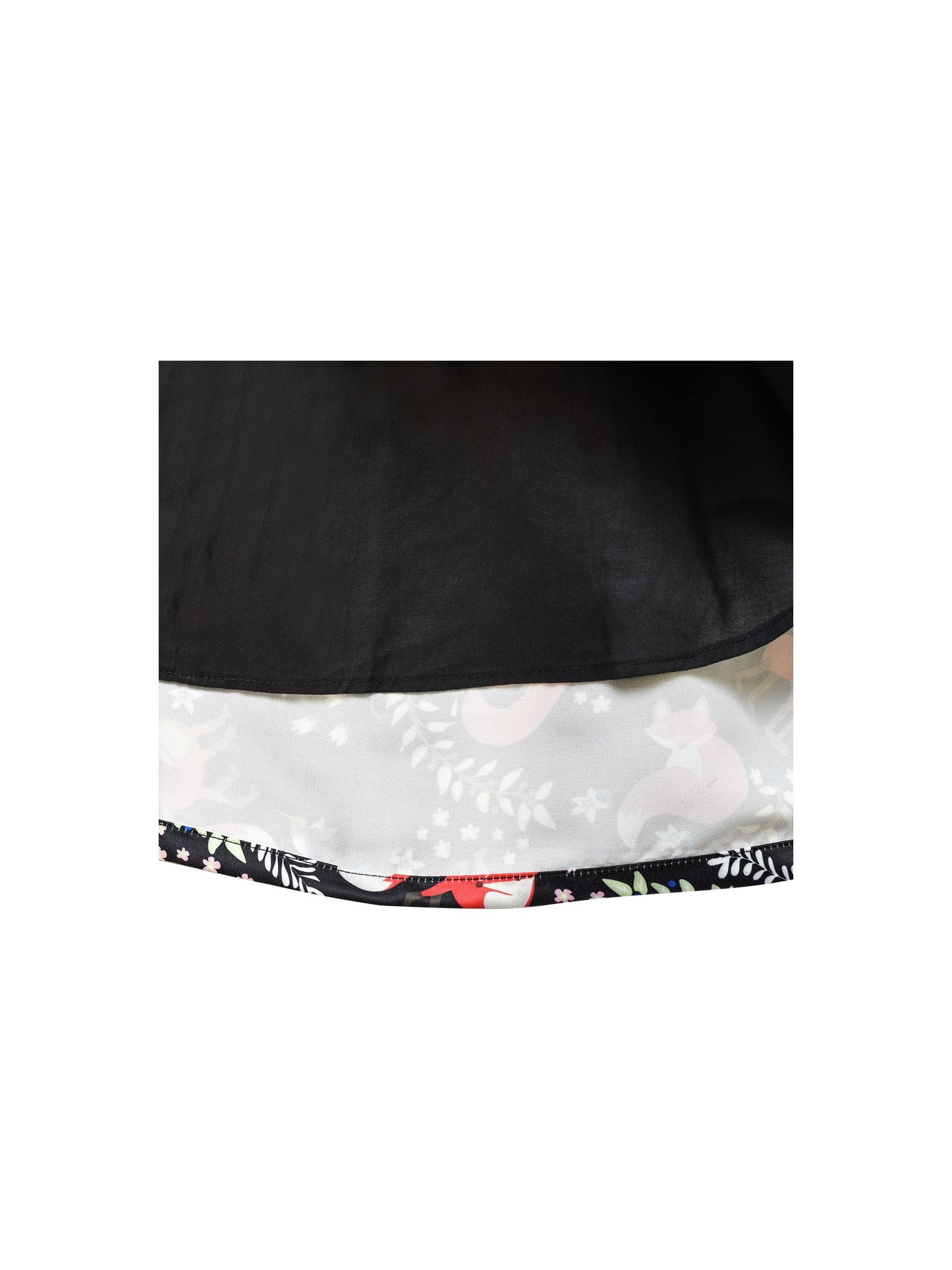 Girls Dress 3/4 Sleeve Elegant Black Checkered Red Flower Multi-Color