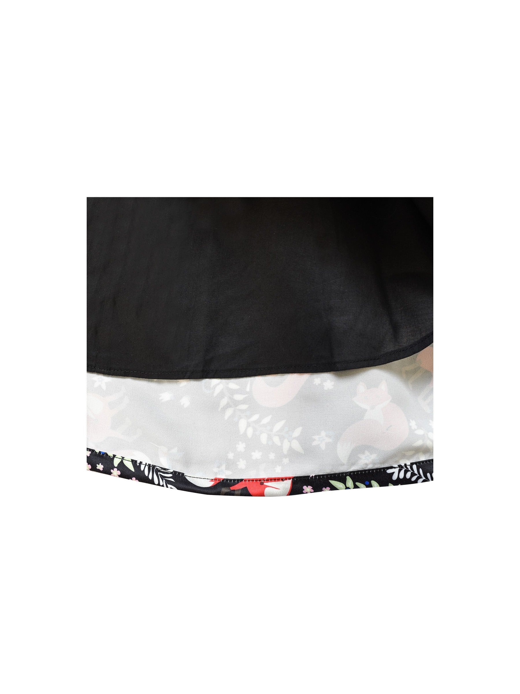 Girls Dress 3/4 Sleeve Elegant Black Checkered Red Flower Multi-Color