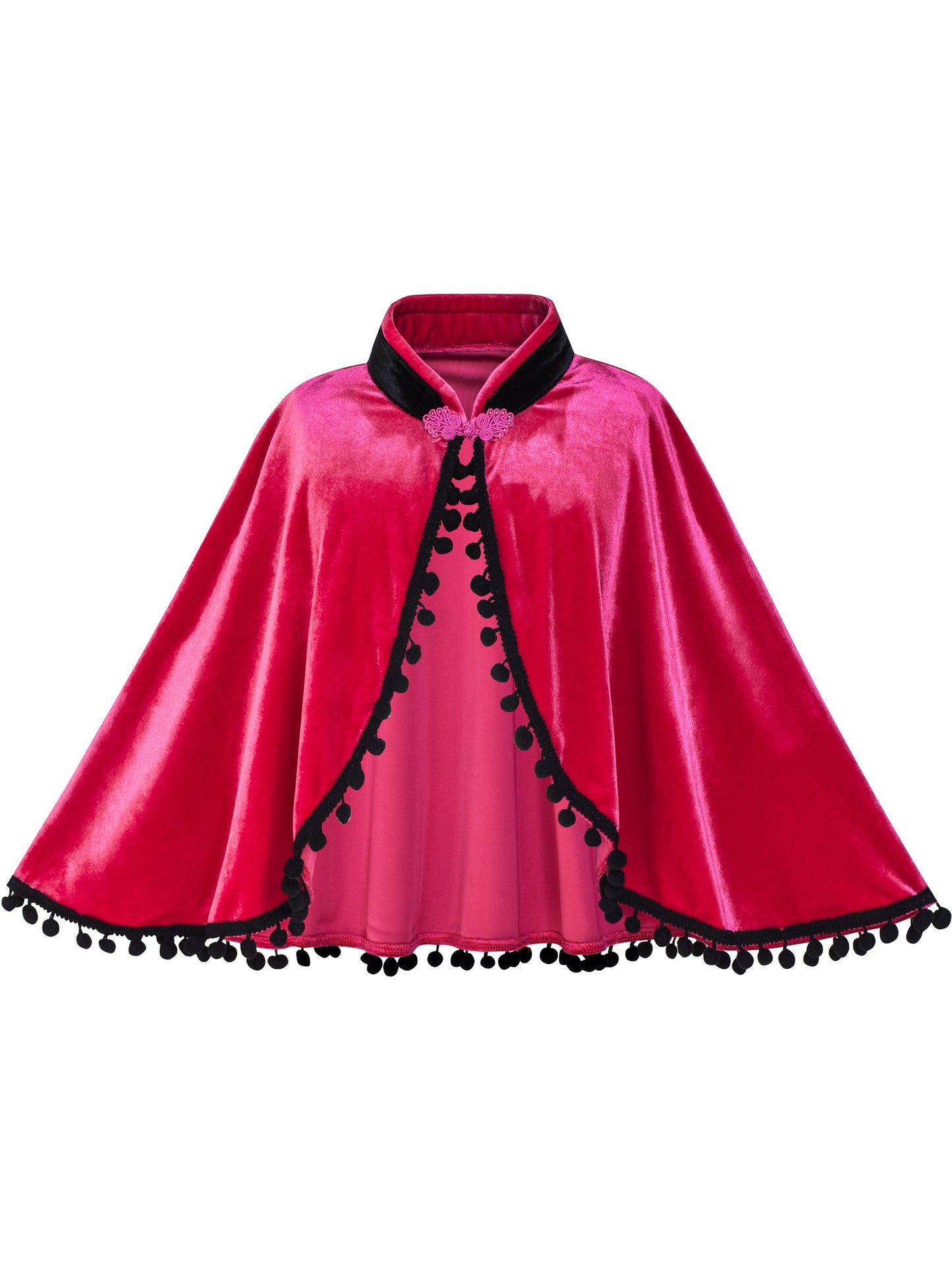 Princess Dress Anna Costume Dress Up Cosplay Cloak Snowflake Blue
