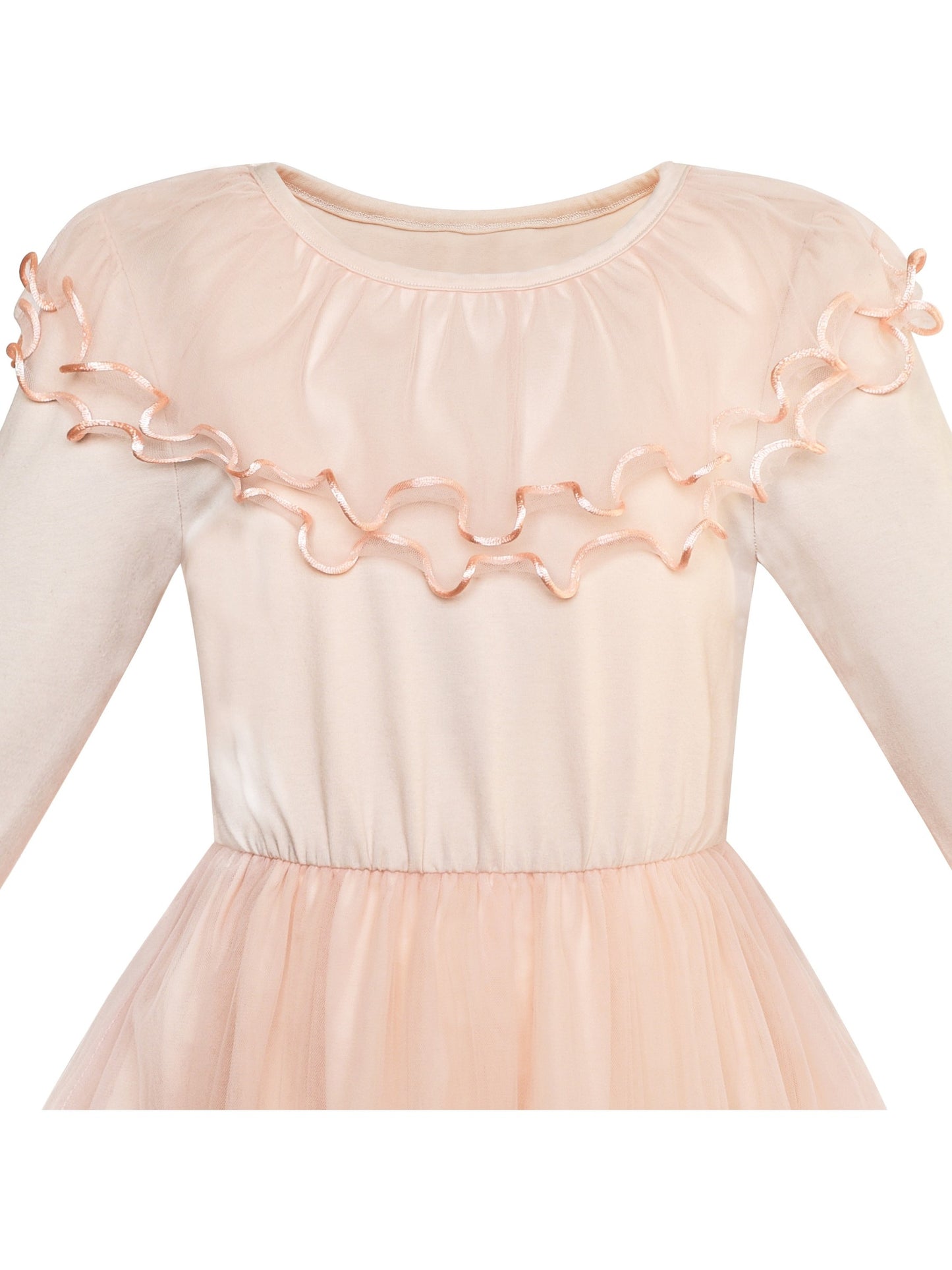 Girls Dress Sleeveless Sling Flower Party Pink