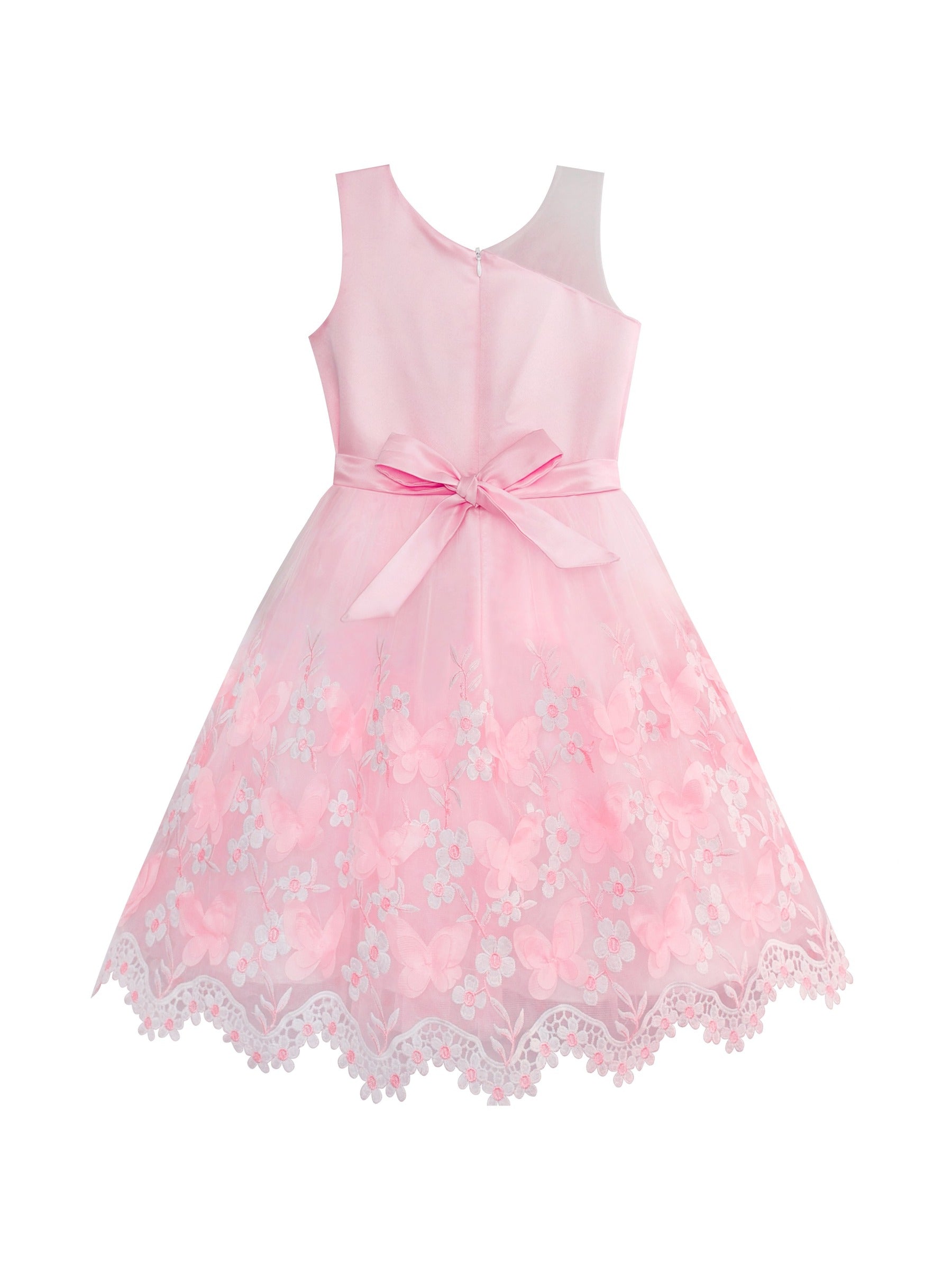 Girls Dress Purple Shoulder Fashion Rose Wedding Pageant Kids Boutique Pink