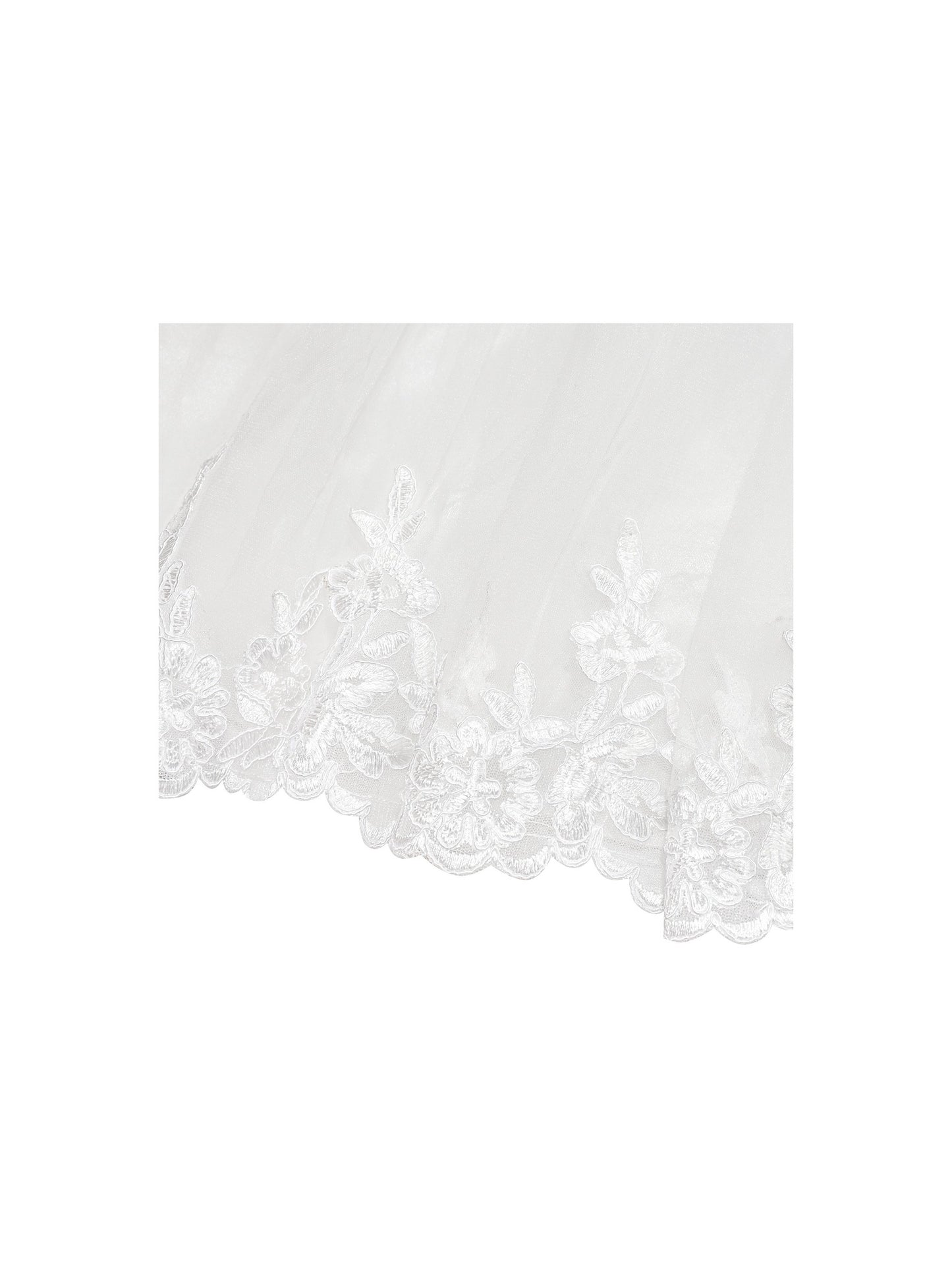 Flower Girls Dress Butterfly Party Wedding Bridesmaid Dress White