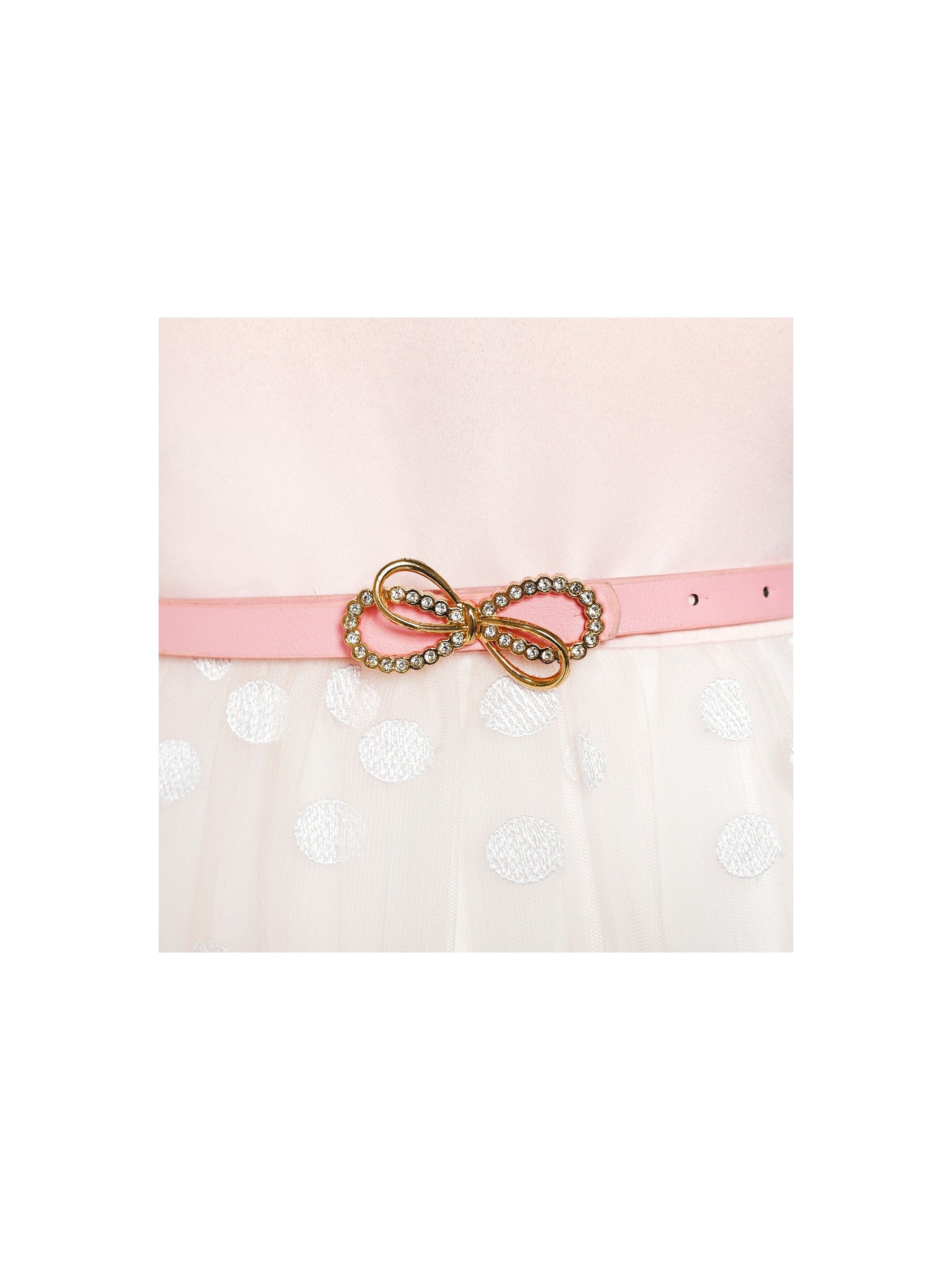 Girls Dress Flower Garden Print Elegant Chinese Style Pink