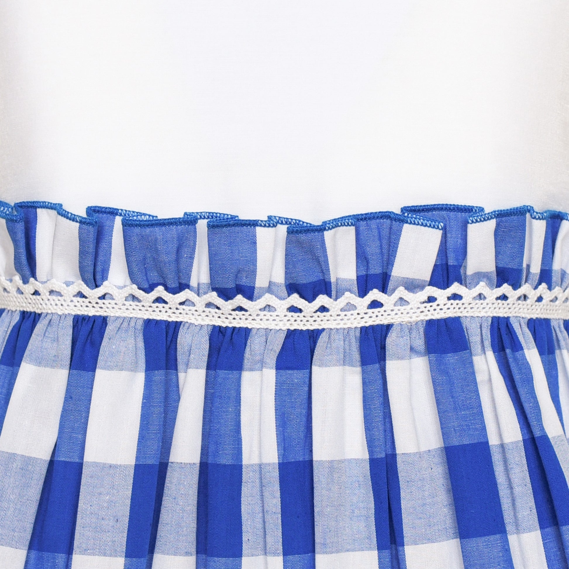 Girls Dress Green Tartan Plaid Sundress Back School Blue