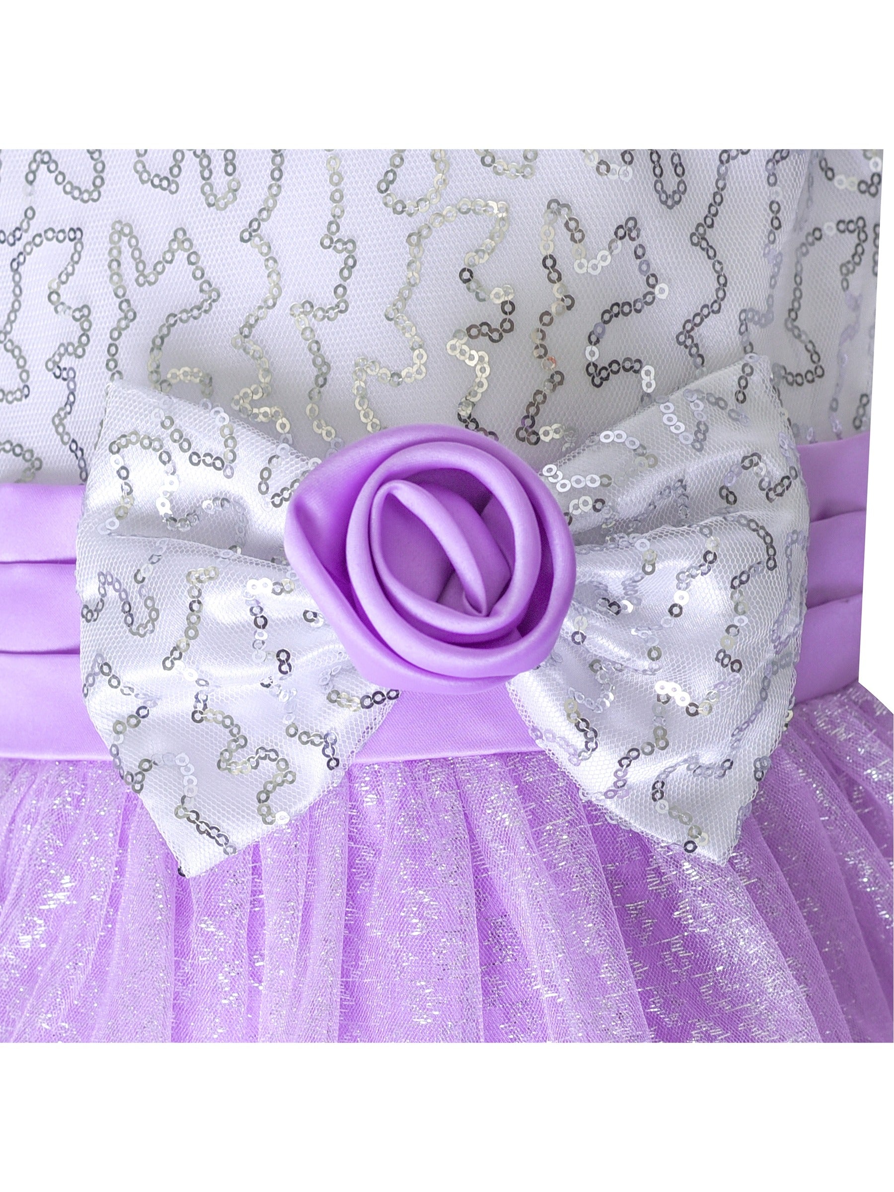 Girls Dress Glitter Sequin Wedding Bridesmaid Pageant Purple