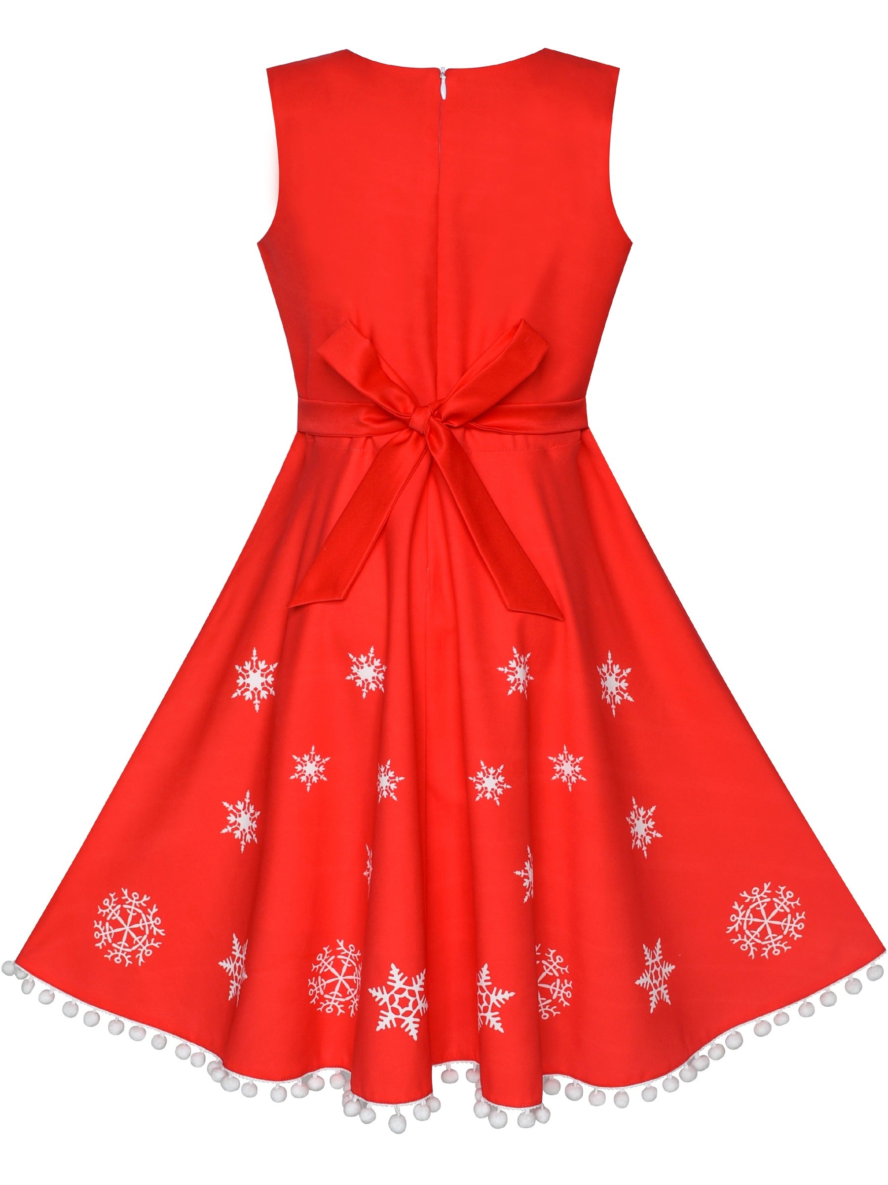 Girls Dress Red Cape Cloak Christmas New Year Holiday Party Red
