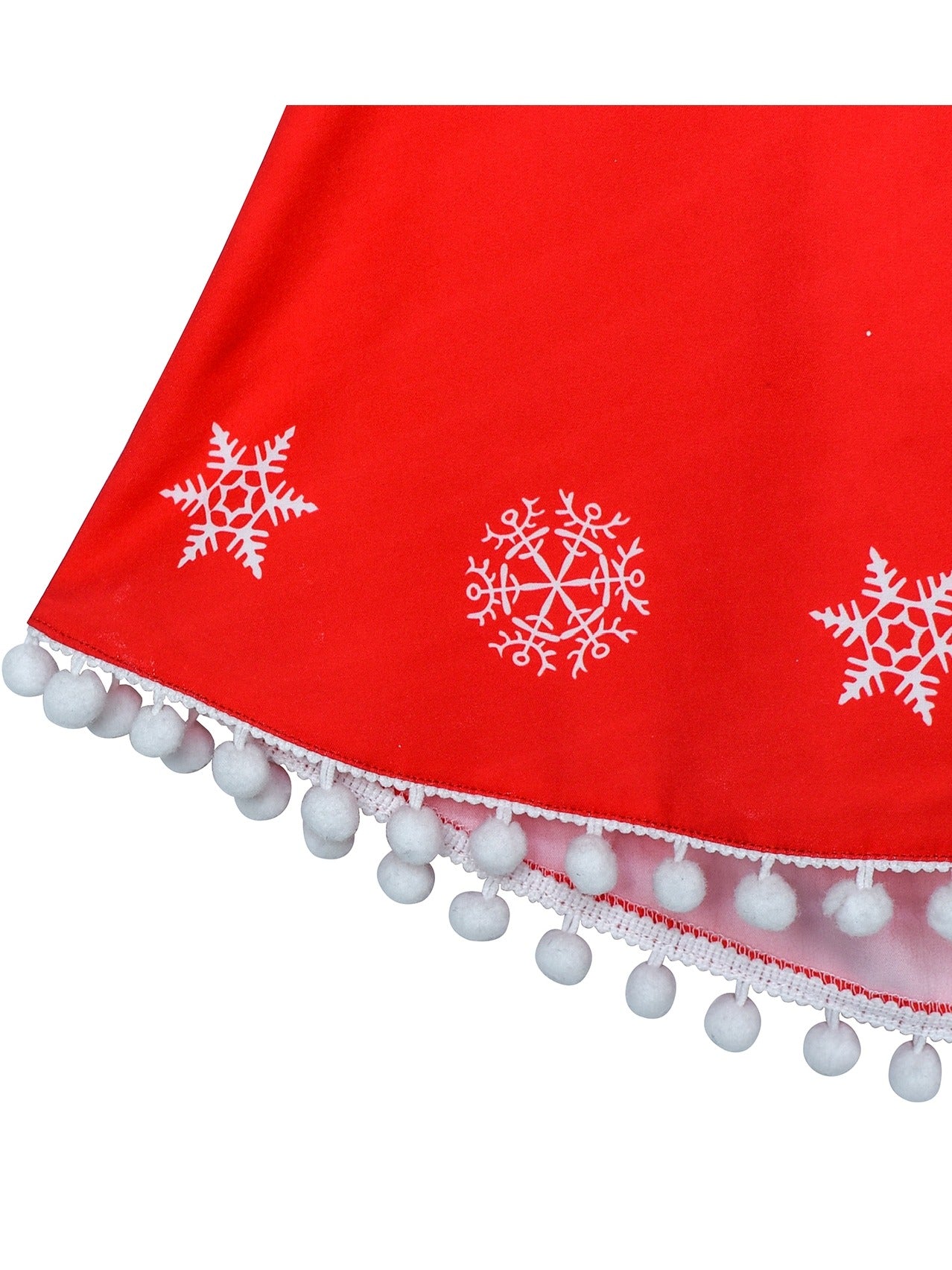 Girls Dress Red Cape Cloak Christmas New Year Holiday Party Red