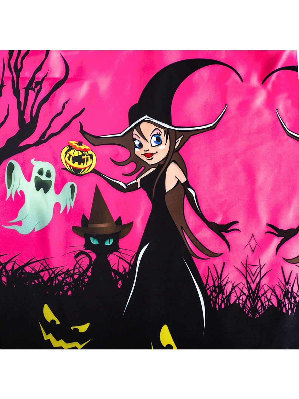 Girls Dress Halloween Witch Bat Pumpkin Costume Purple Dress Purple