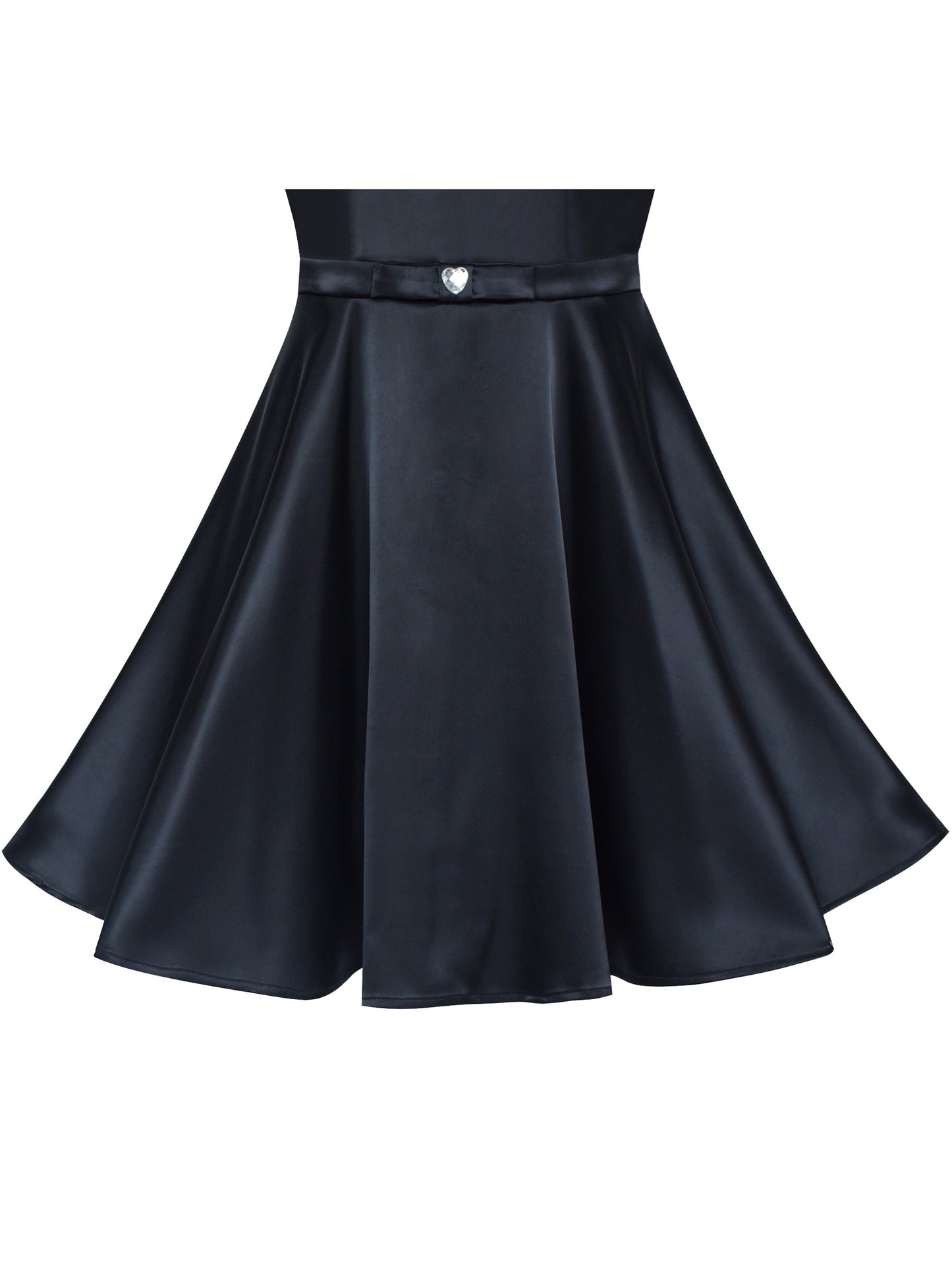 Girls Dress Black Off Shoulder Flare Party Black