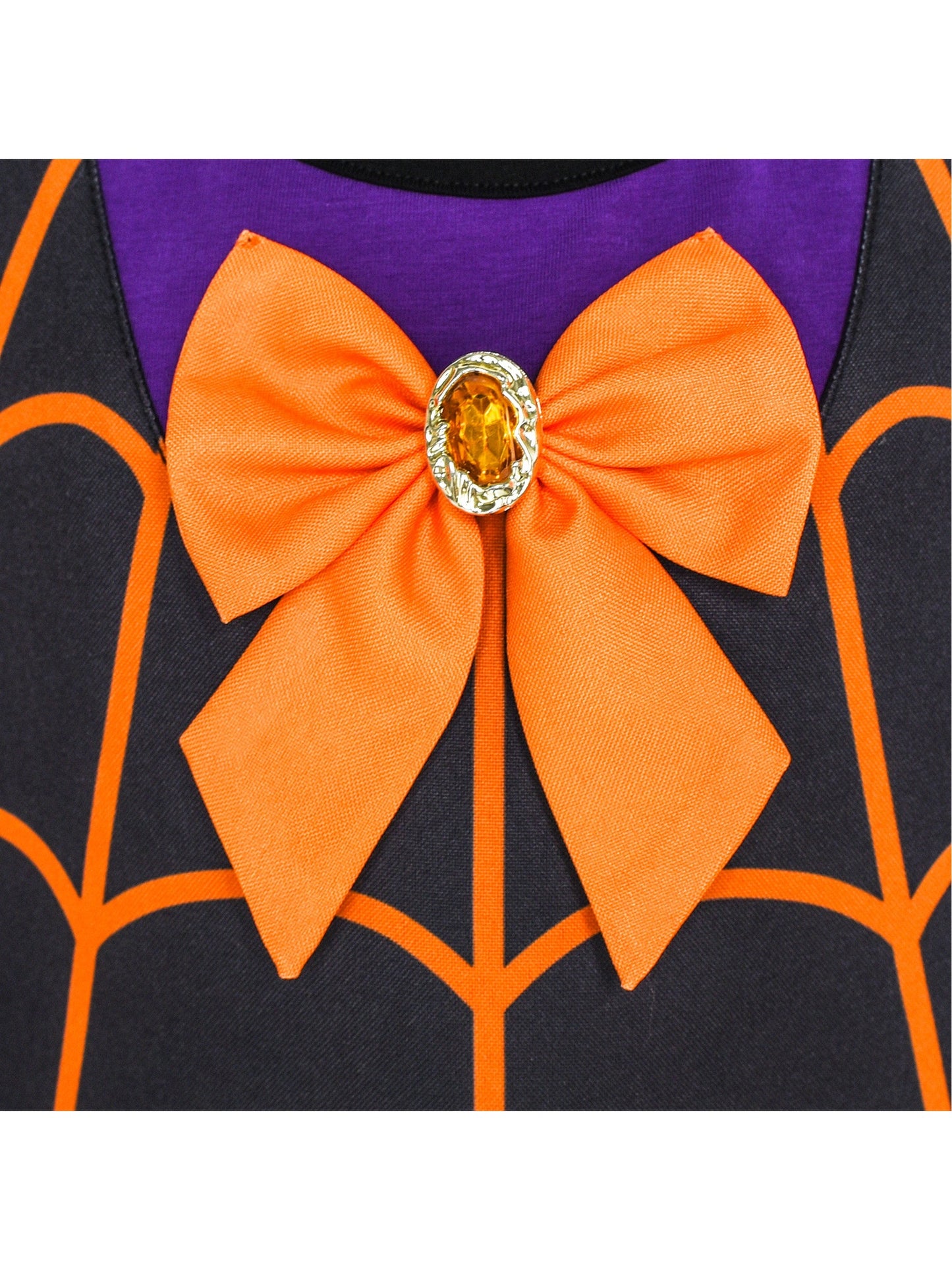 Girls Dress 2-in-1 Vampire Girl Halloween Costume Headband Black